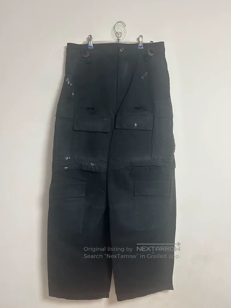 Balenciaga Balenciaga size XS Black Distressed Spray Paint Destroyed Size US 27 - 1 Thumbnail