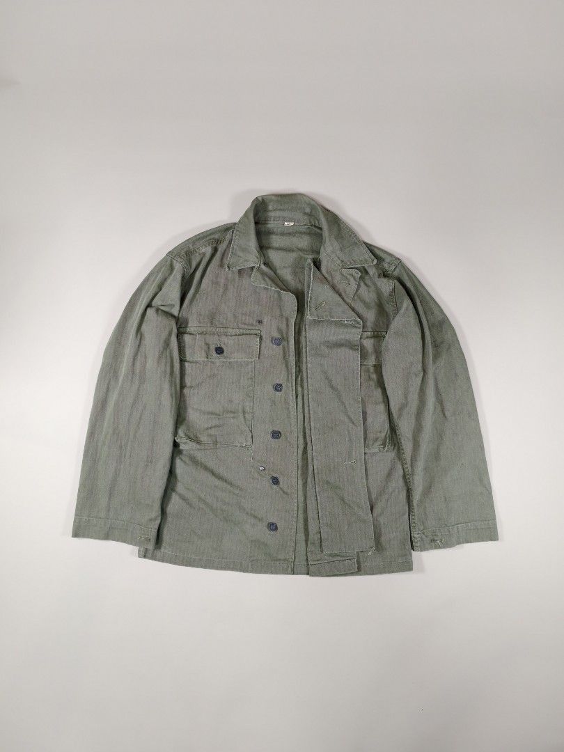 Vintage True Vintage Rare 1940s 2nd Edition P-43 HBT Jacket Size US L / EU 52-54 / 3 - 2 Thumbnail