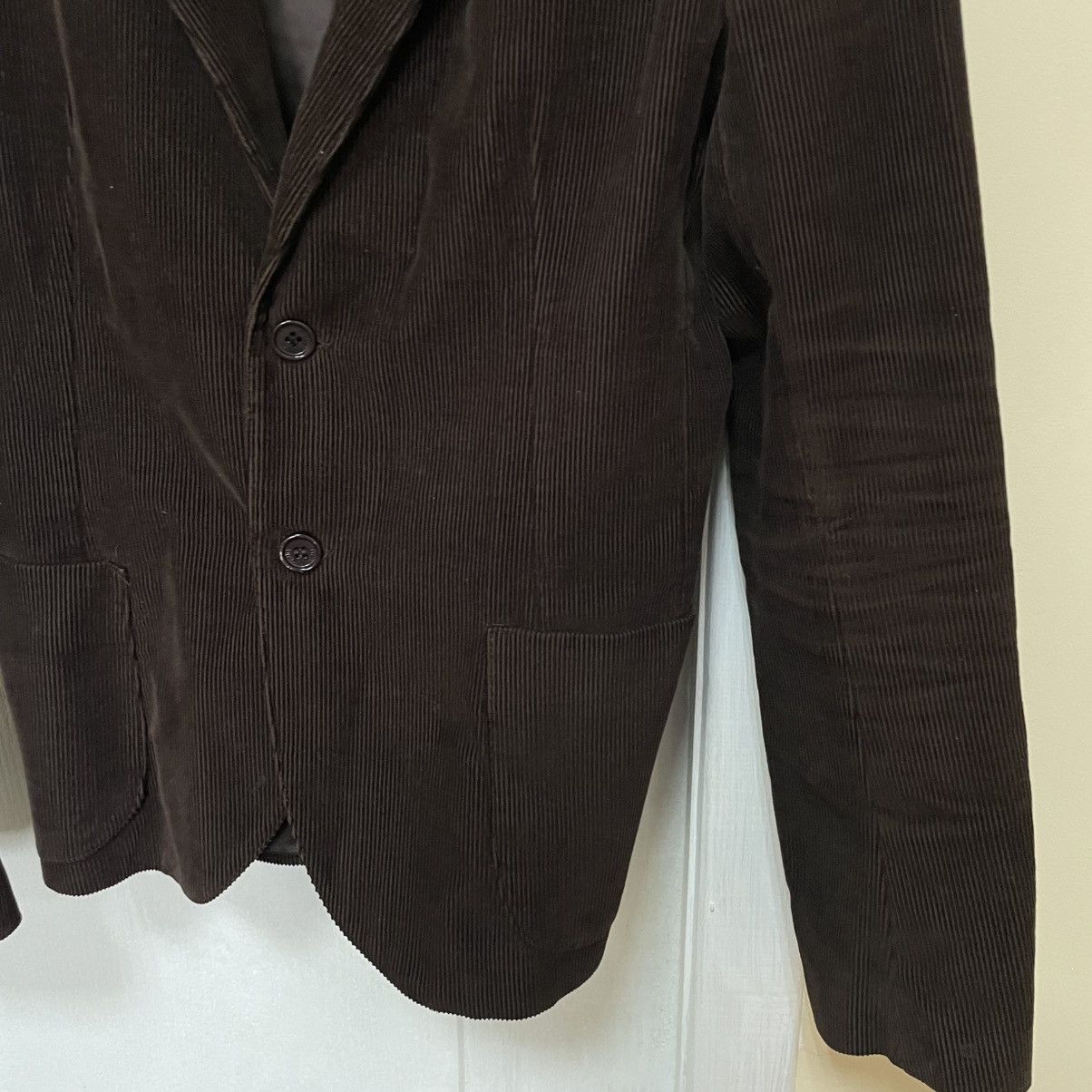 Japanese Brand × Takeshy Kurosawa Takeshy Kurosawa brown blazer jacket Avantgarde Asymmetric Size 48R - 5 Thumbnail