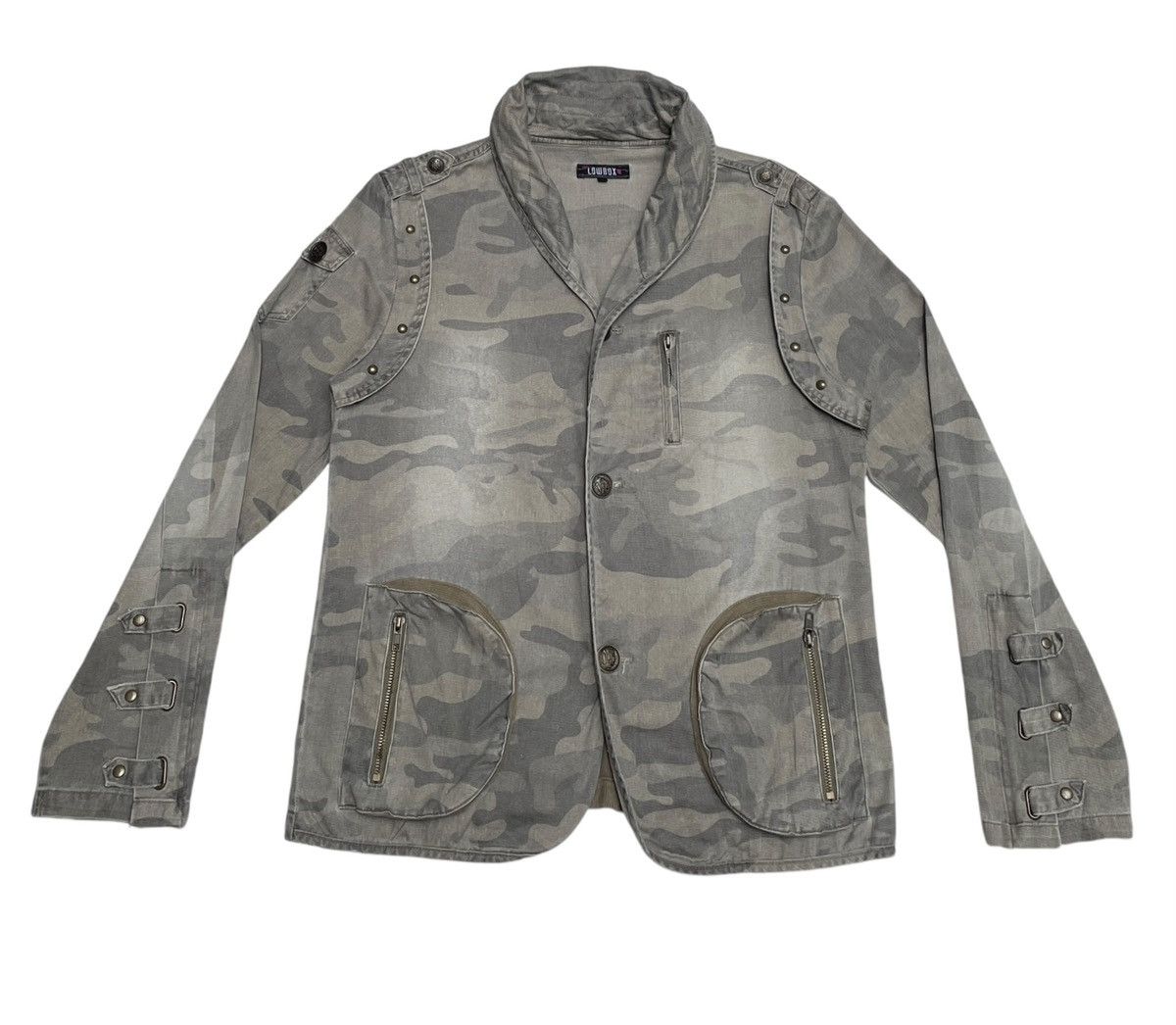 If Six Was Nine × LOWBOX × Le Grande Bleu (L.G.B.) Rare Design Vintage Brand Lowbox Tactical Jacket 1990s Size US L / EU 52-54 / 3 - 1 Thumbnail
