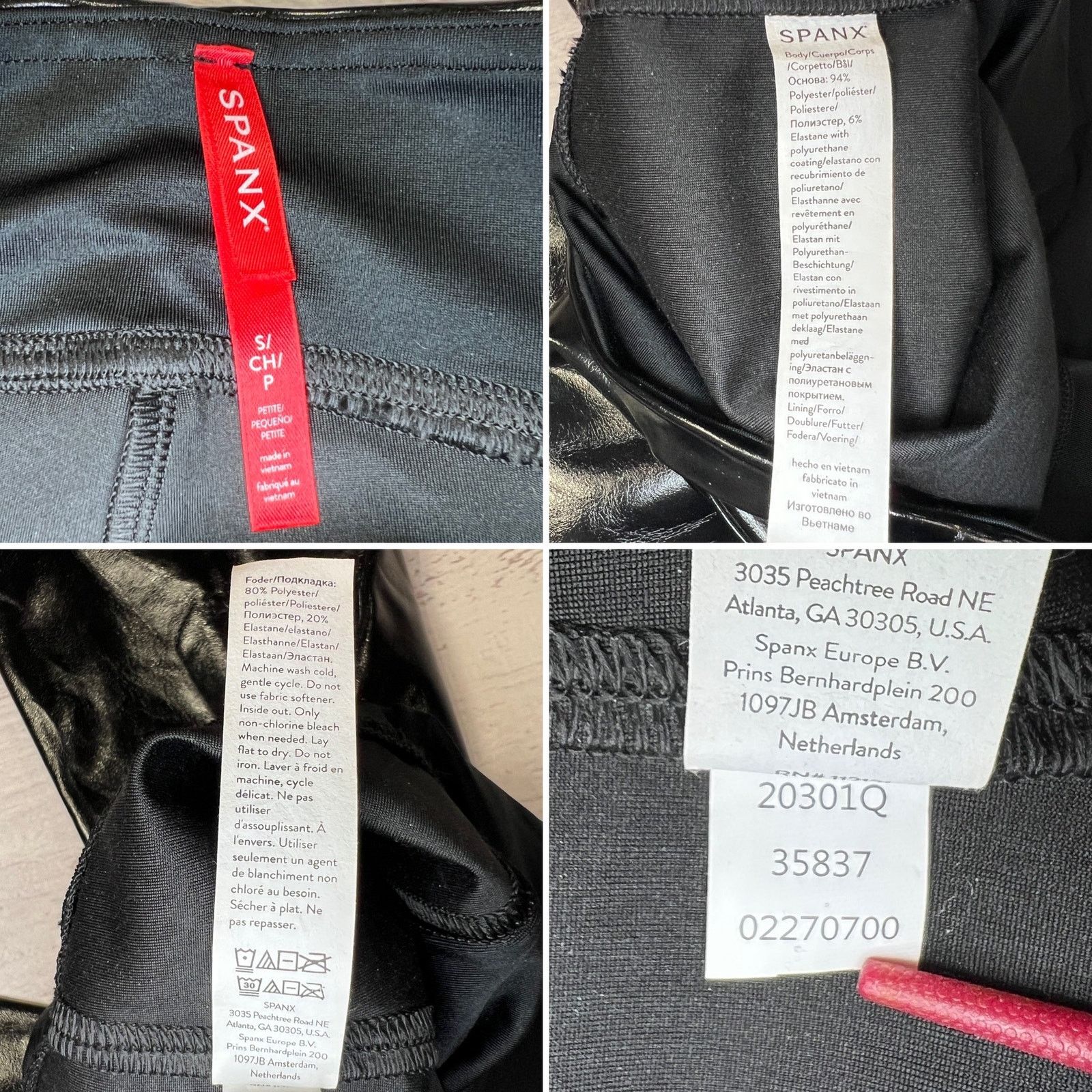 Spanx SPANX Faux Patent Leather Leggings Black Shiny Size S Size 27" / US 4 / IT 40 - 5 Thumbnail