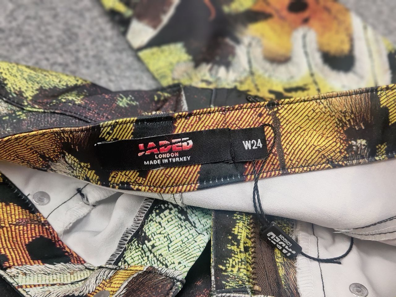 Jaded London Vintage Hysteric Glamour Style Y2K volare print satin Pants Size 24" / US 00 / IT 34 - 12 Thumbnail