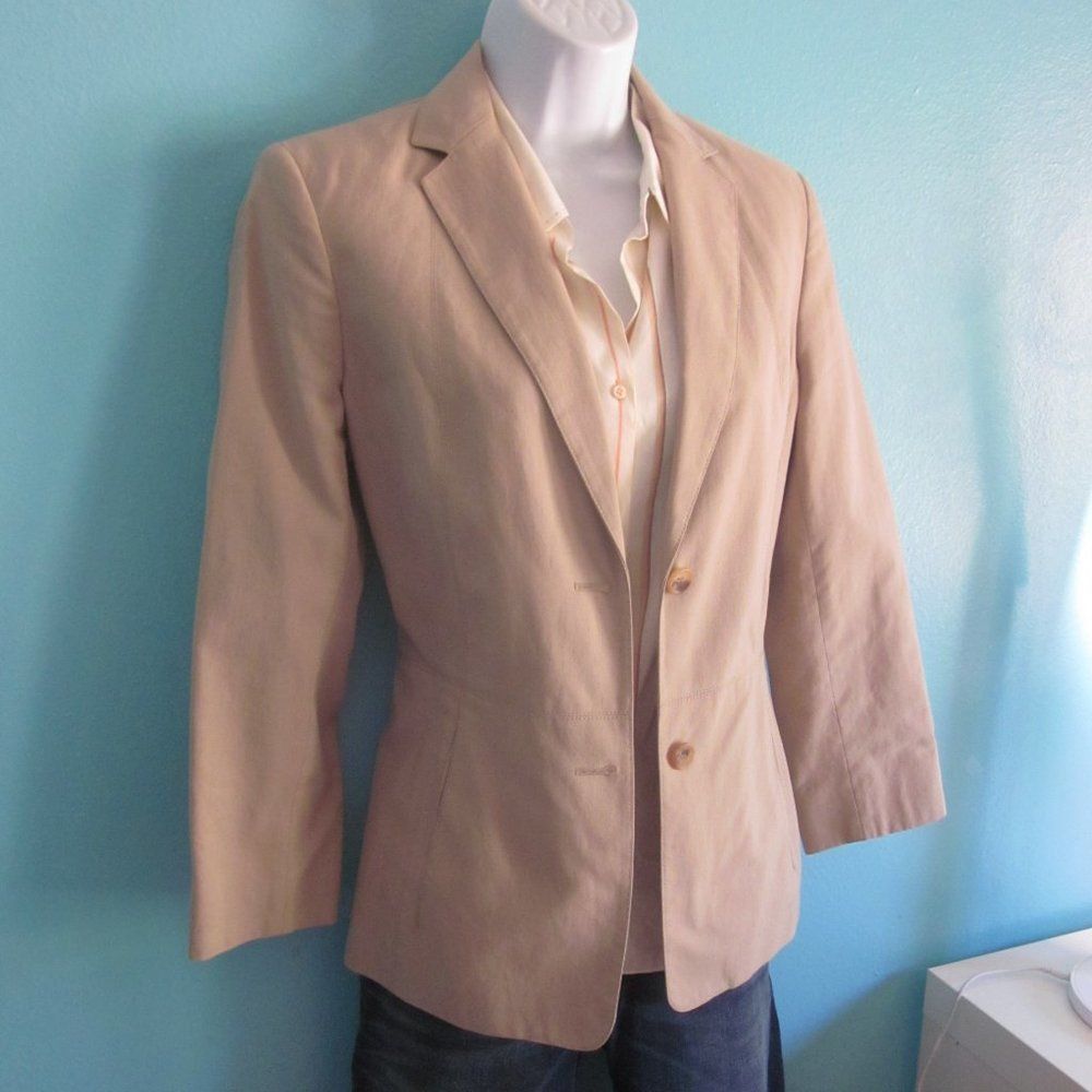 Jaeger Jaeger Summer Cotton Blazer Size 6 Size S / US 4 / IT 40 - 7 Thumbnail