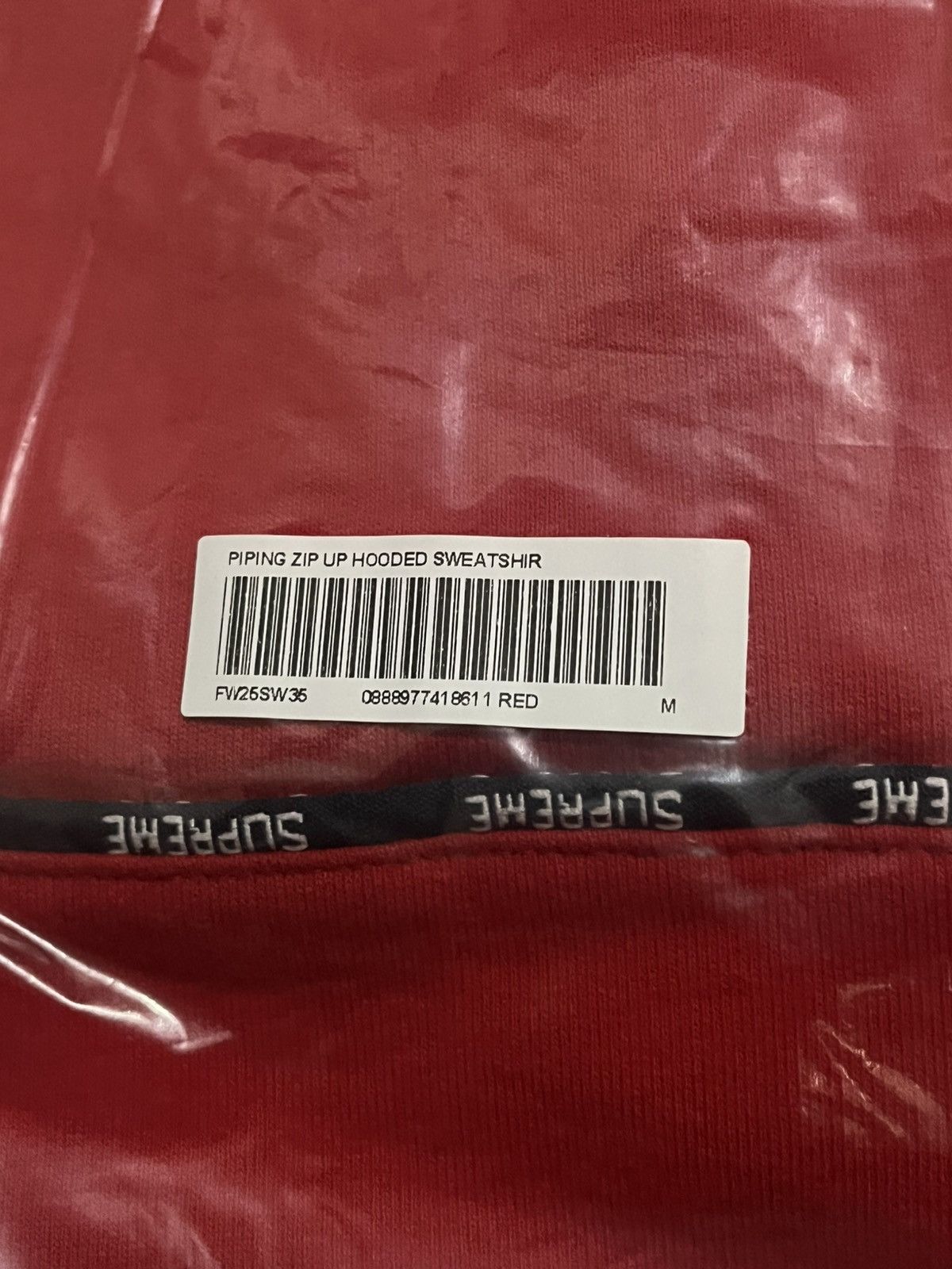Supreme Supreme - Piping Zip Up Hooded Sweatshirt Size US M / EU 48-50 / 2 - 3 Thumbnail