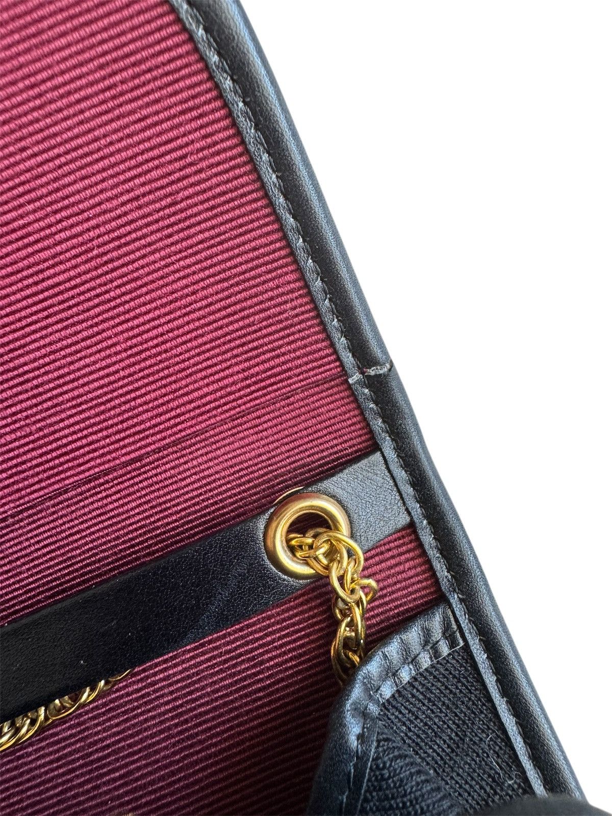 Chanel × Vintage Chanel Cotton Mini Crossbody Chain Handbag Size ONE SIZE - 12 Thumbnail
