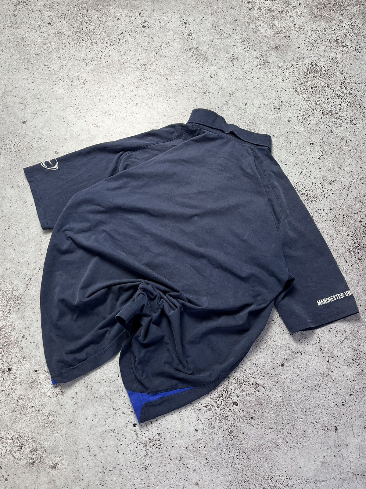Nike × Vintage 👹Vintage Nike Manchester United T-Shirt Vodafone 1/4 zip 04 Size US M / EU 48-50 / 2 - 5 Thumbnail