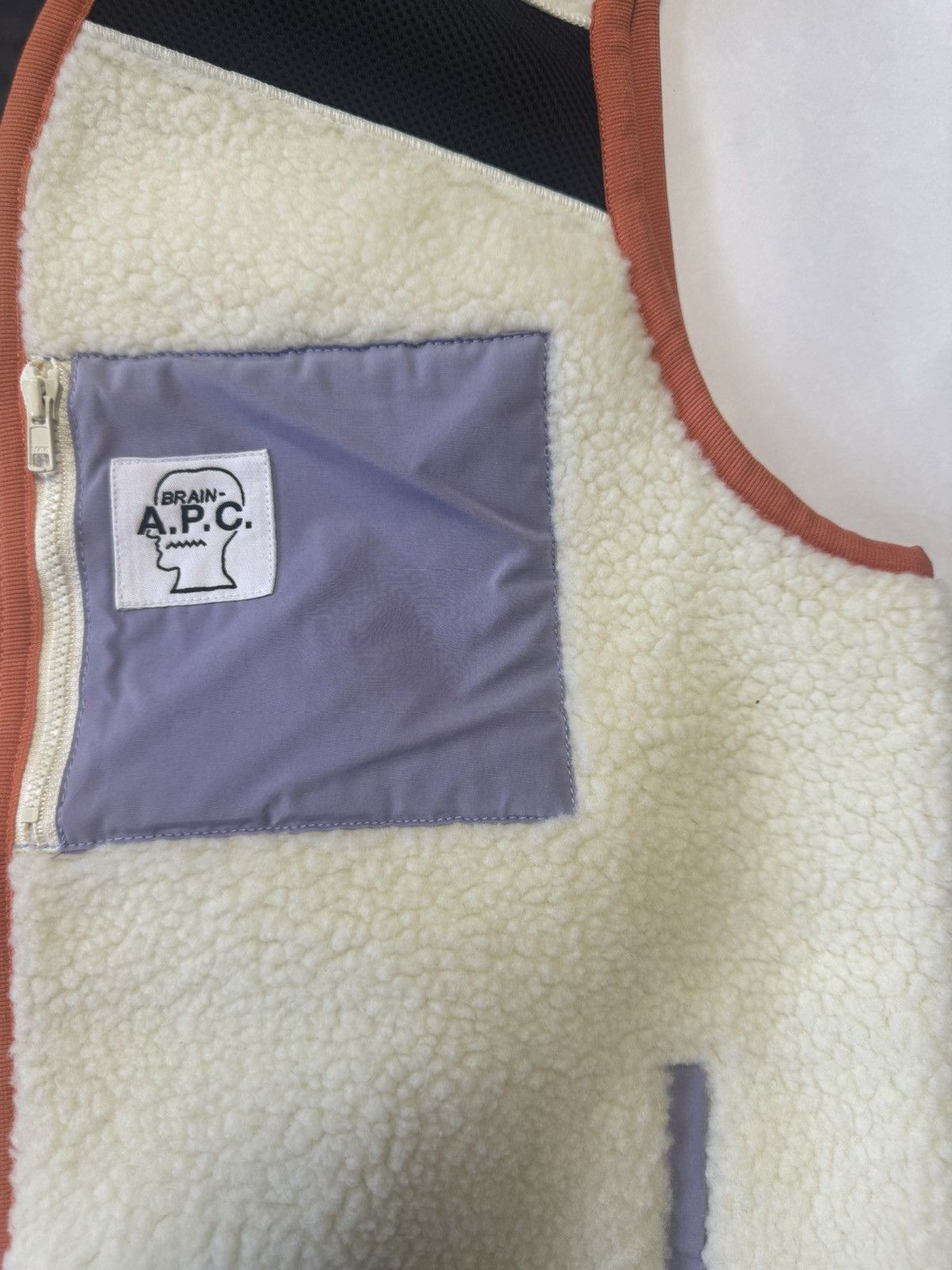 A.P.C. × Brain Dead Brain Dead Cream x Apc Sherpa Vest Size US M / EU 48-50 / 2 - 2 Thumbnail