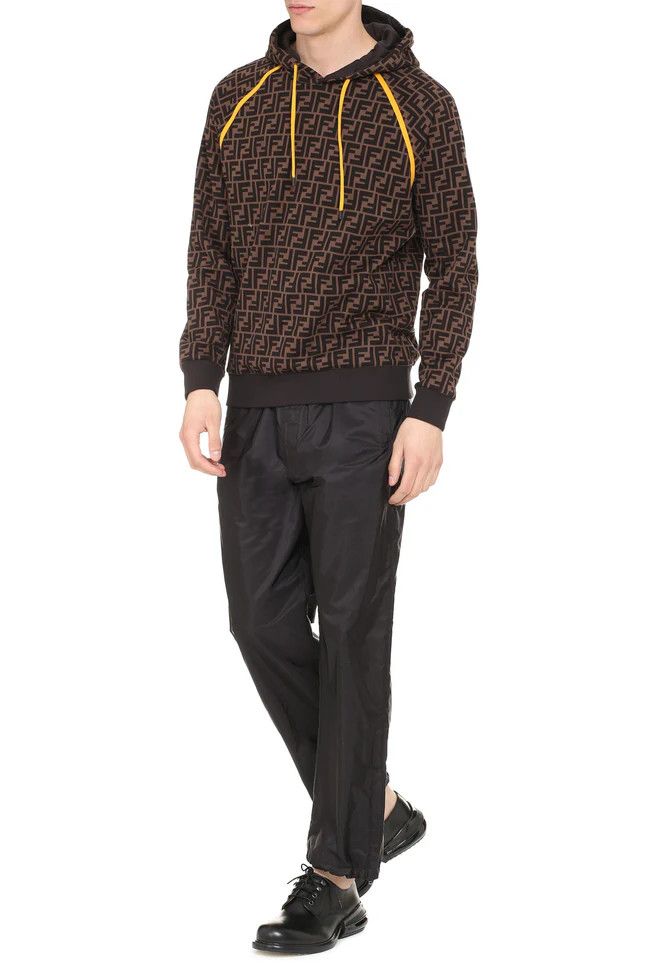 Fendi o1s1wg111224 Cotton Hoodie in Brown Size US S / EU 44-46 / 1 - 3 Thumbnail
