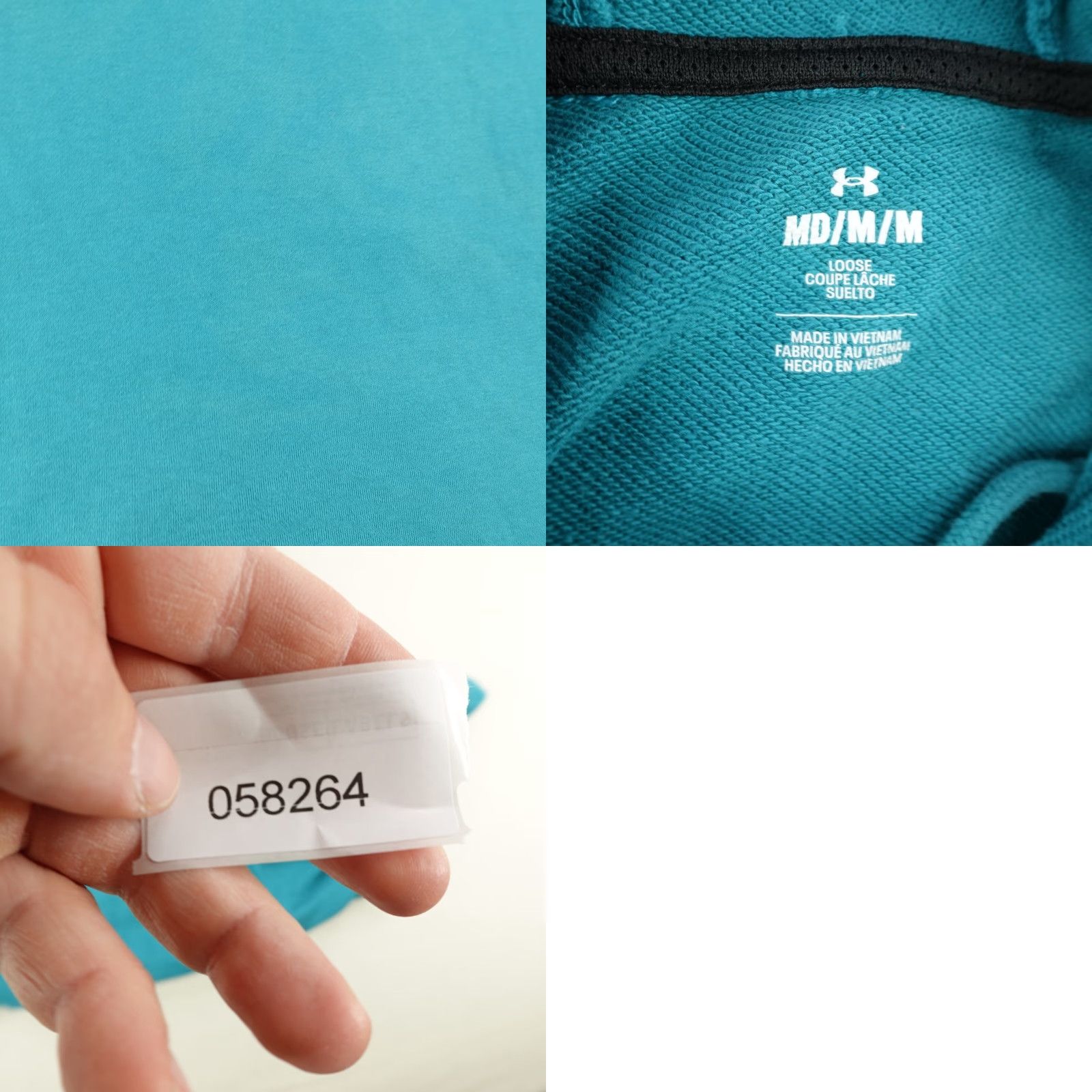Under Armour VINTAGE Under Armour Hoodie Shirt Mens Medium Blue Logo Knit Pullover Hooded Pockets 90s Outdoor Sports Mens Size US M / EU 48-50 / 2 - 8 Thumbnail