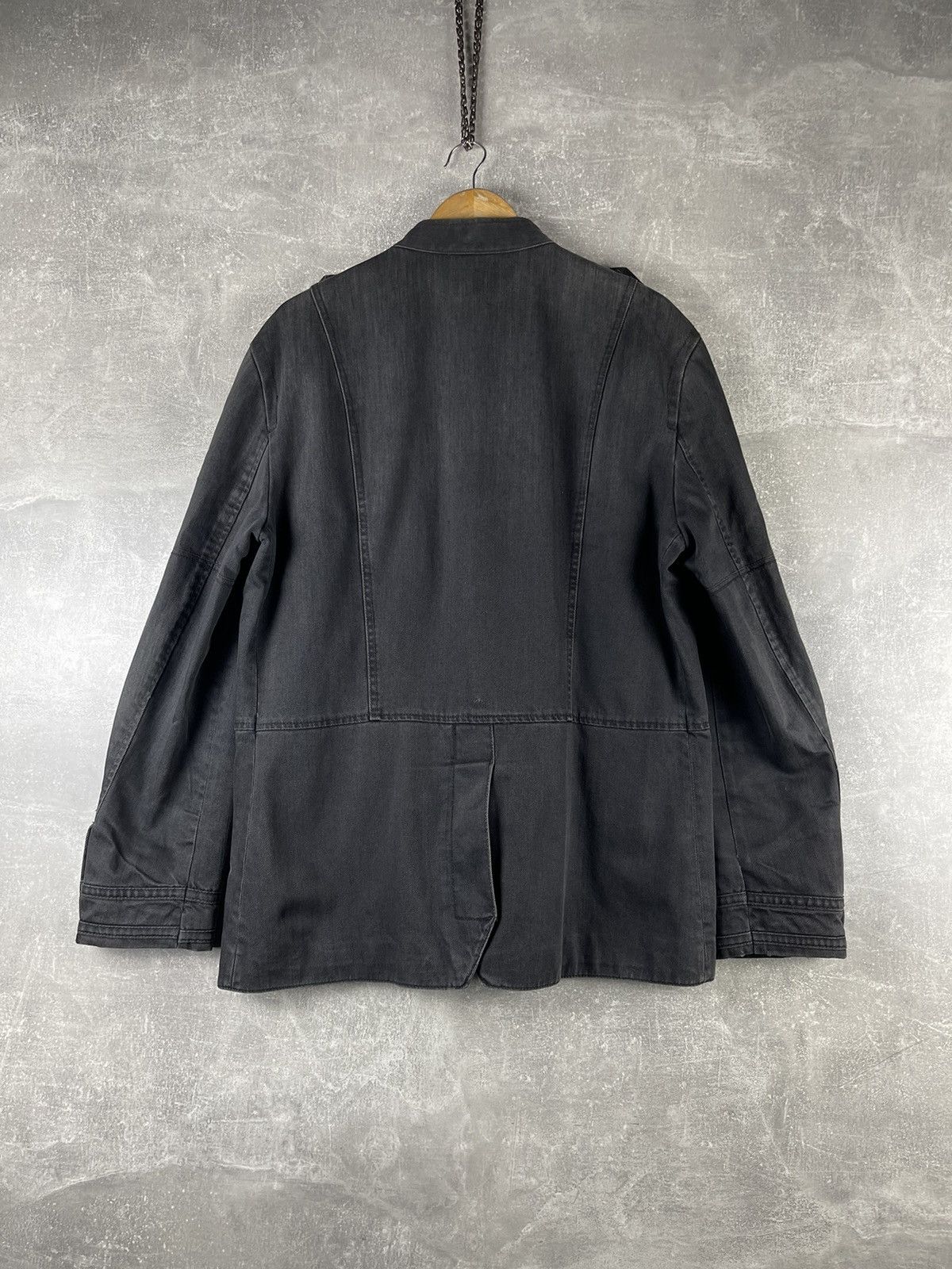 Emporio Armani Armani Exchange A|X Military Denim Jacket Black Size L Size US L / EU 52-54 / 3 - 7 Thumbnail