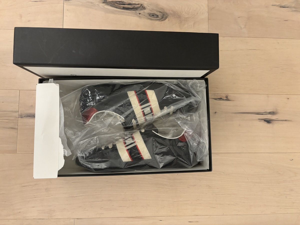 Gucci Gucci Ace Stripe Leather ‘Black’ Size US 8.5 / IT 38.5 - 3 Thumbnail