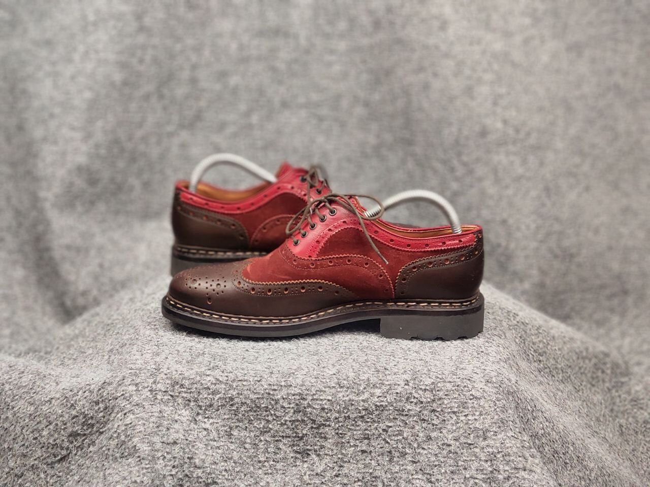 Heschung Heschung Design Owen Oxford Leather Red Brogue Boots Size US 7.5 / EU 40-41 - 13 Thumbnail