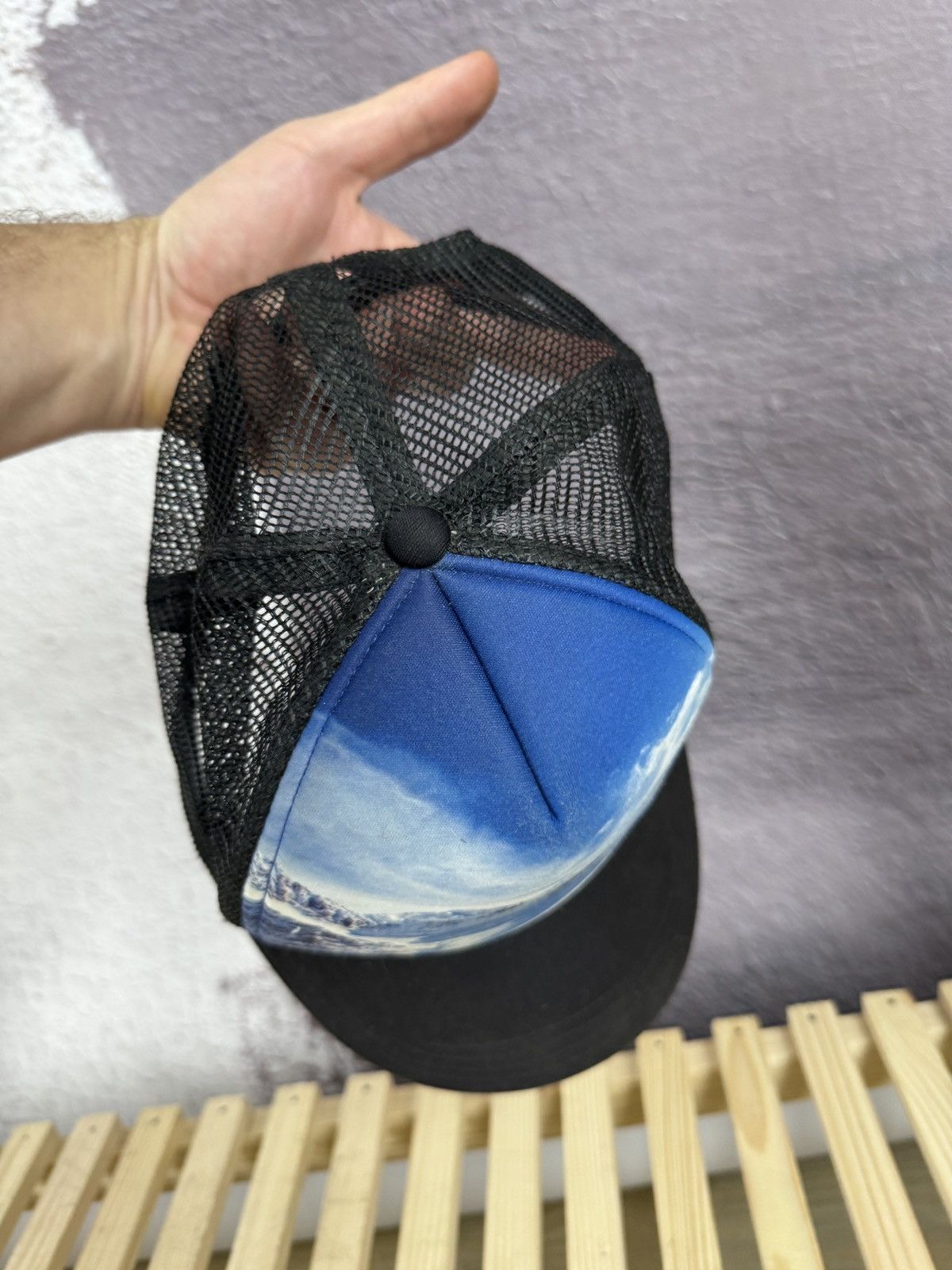 Other The North Face Blue Snow Mountain Peaks Ski Trucker cap Size ONE SIZE - 7 Thumbnail
