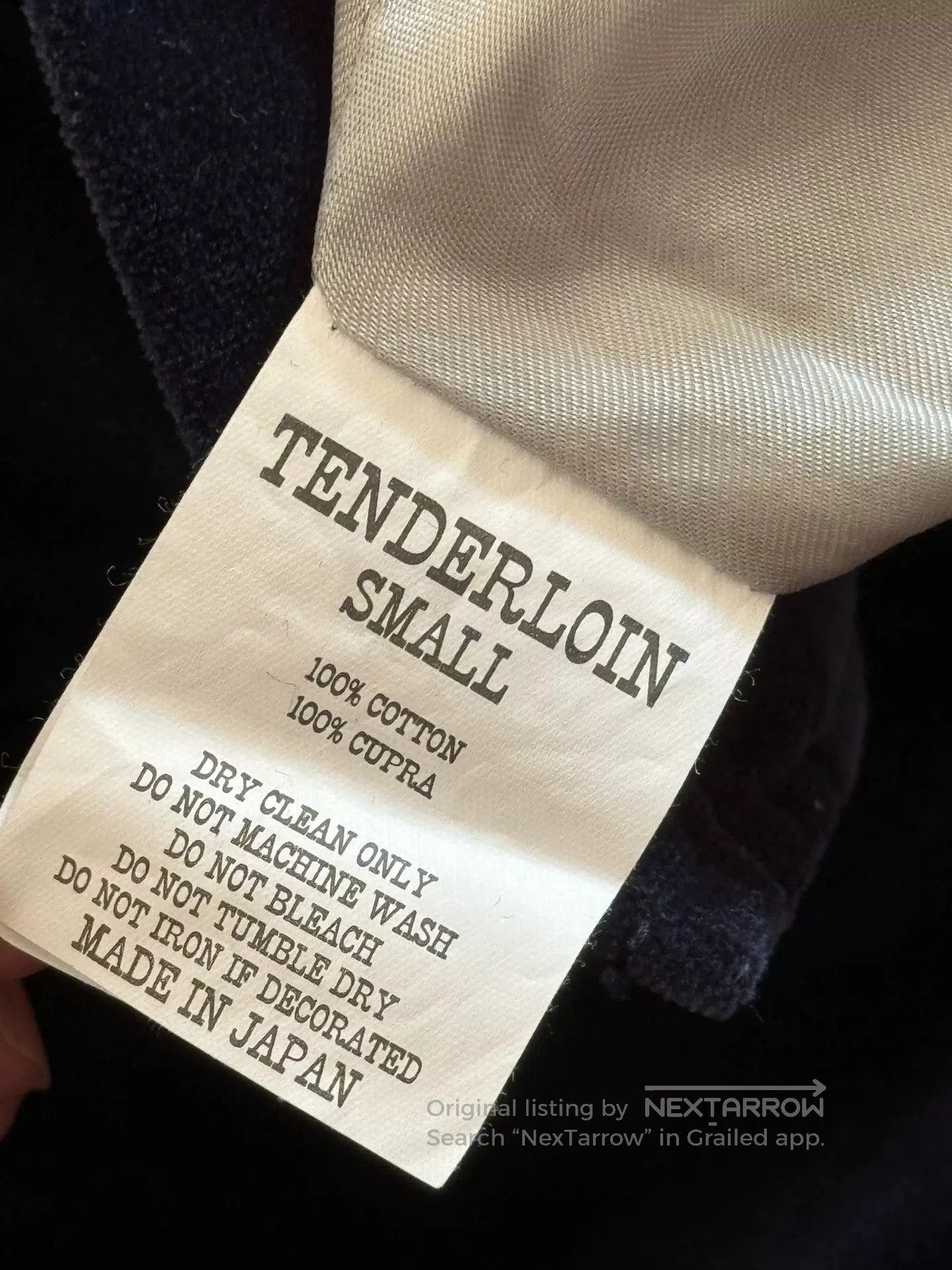 Tenderloin Tenderloin Navy Blue Velvet Coach Jacket. Size US S / EU 44-46 / 1 - 6 Thumbnail