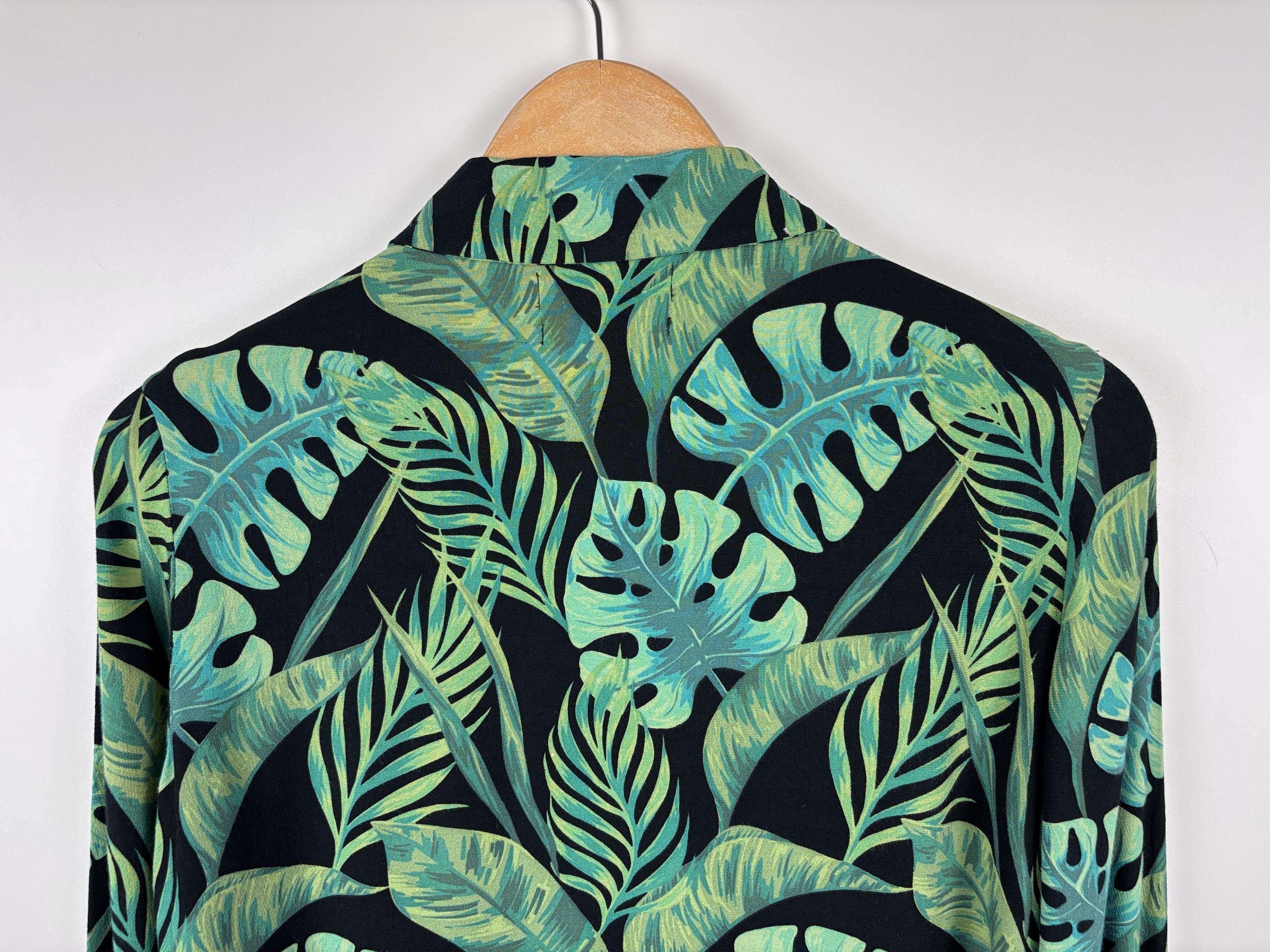Designer Fabienne Chapot Floral Button Shirt Blouse Viscose Green S Size S / US 4 / IT 40 - 6 Thumbnail