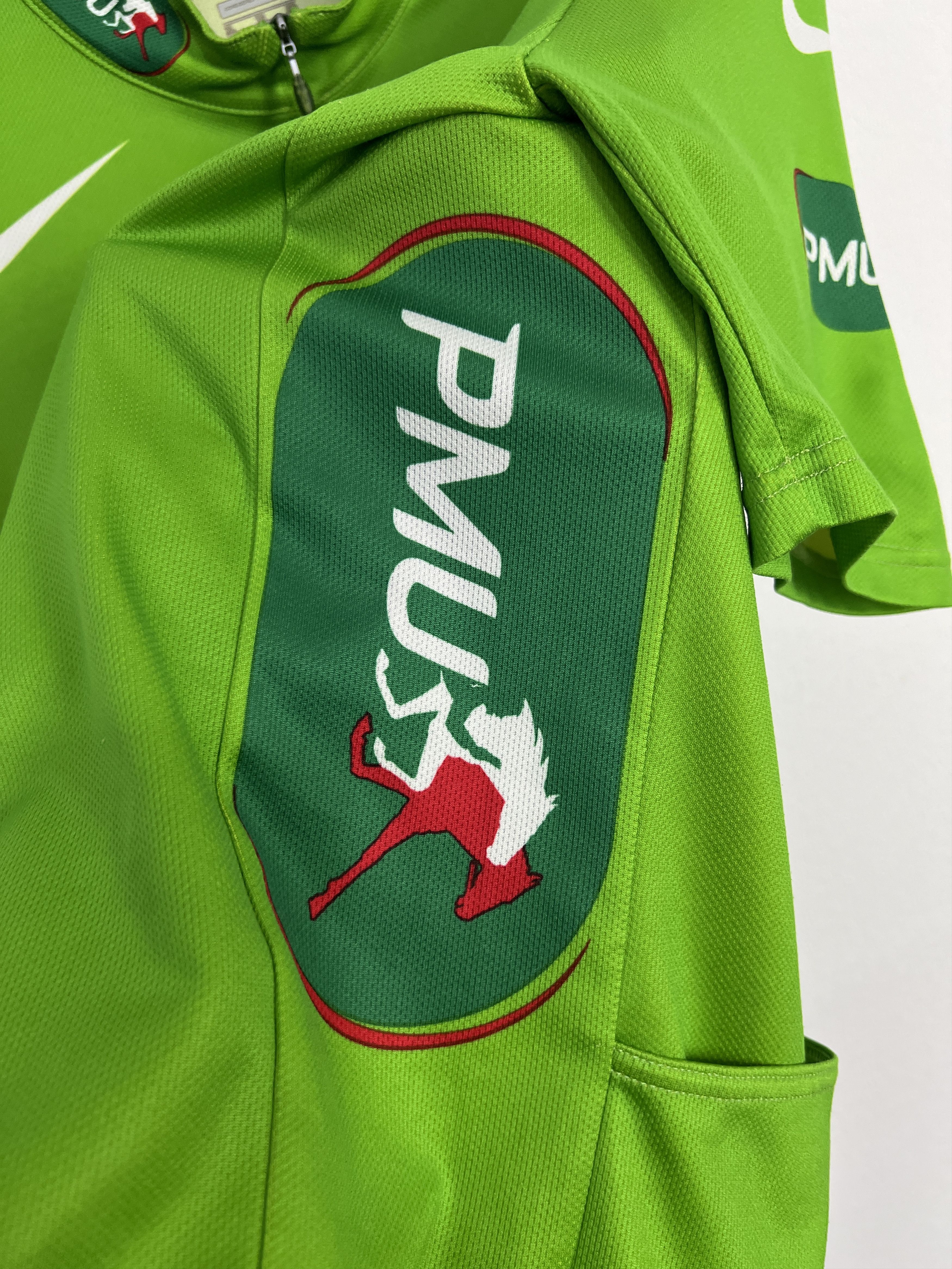Nike Vintage 2010 Nike Jersey PMU Tour de France Green Cycling Size US XL / EU 56 / 4 - 5 Thumbnail
