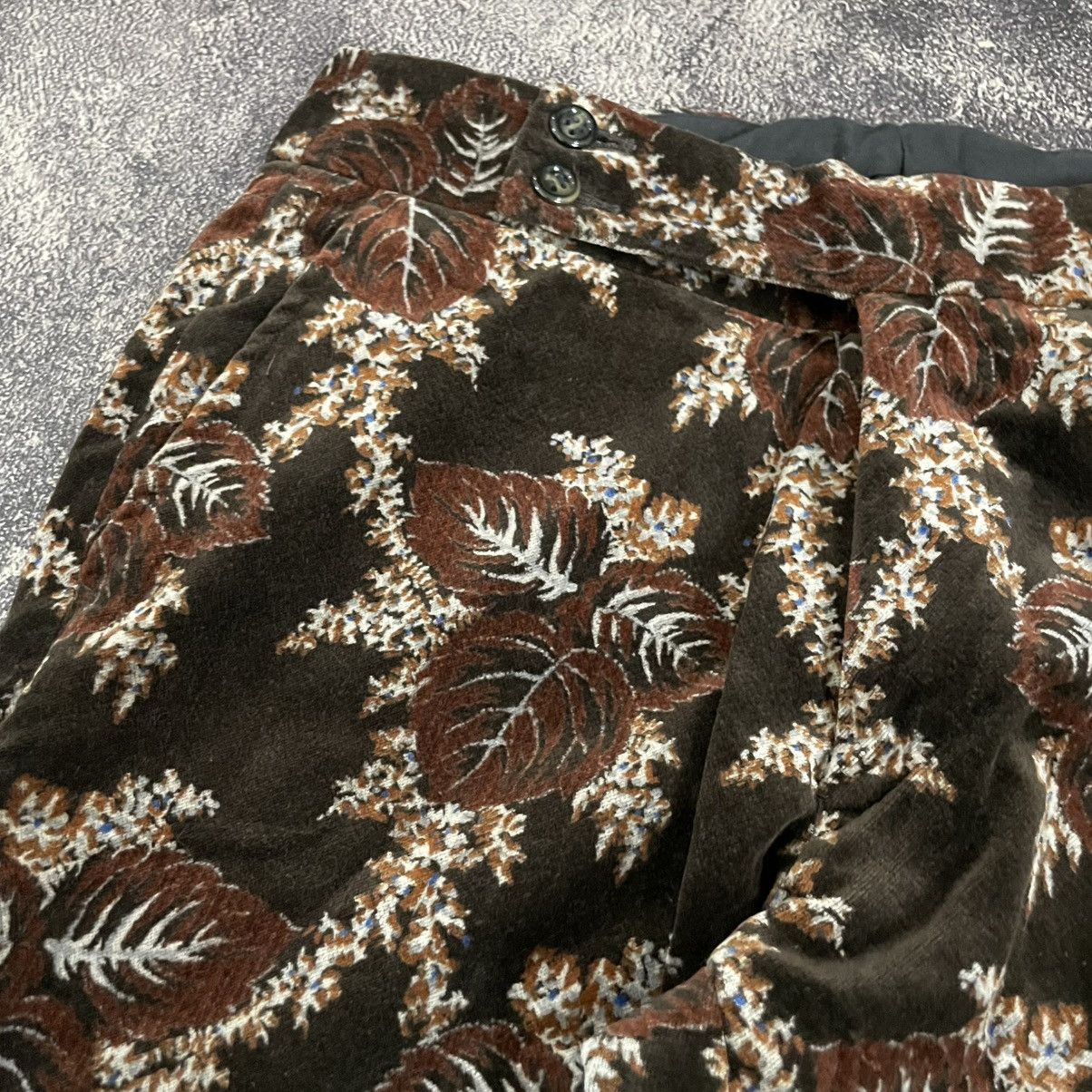 Comme des Garcons × Julius × Yohji Yamamoto CommeDesGarcons velvet pants AD2001 Size 31" - 5 Thumbnail