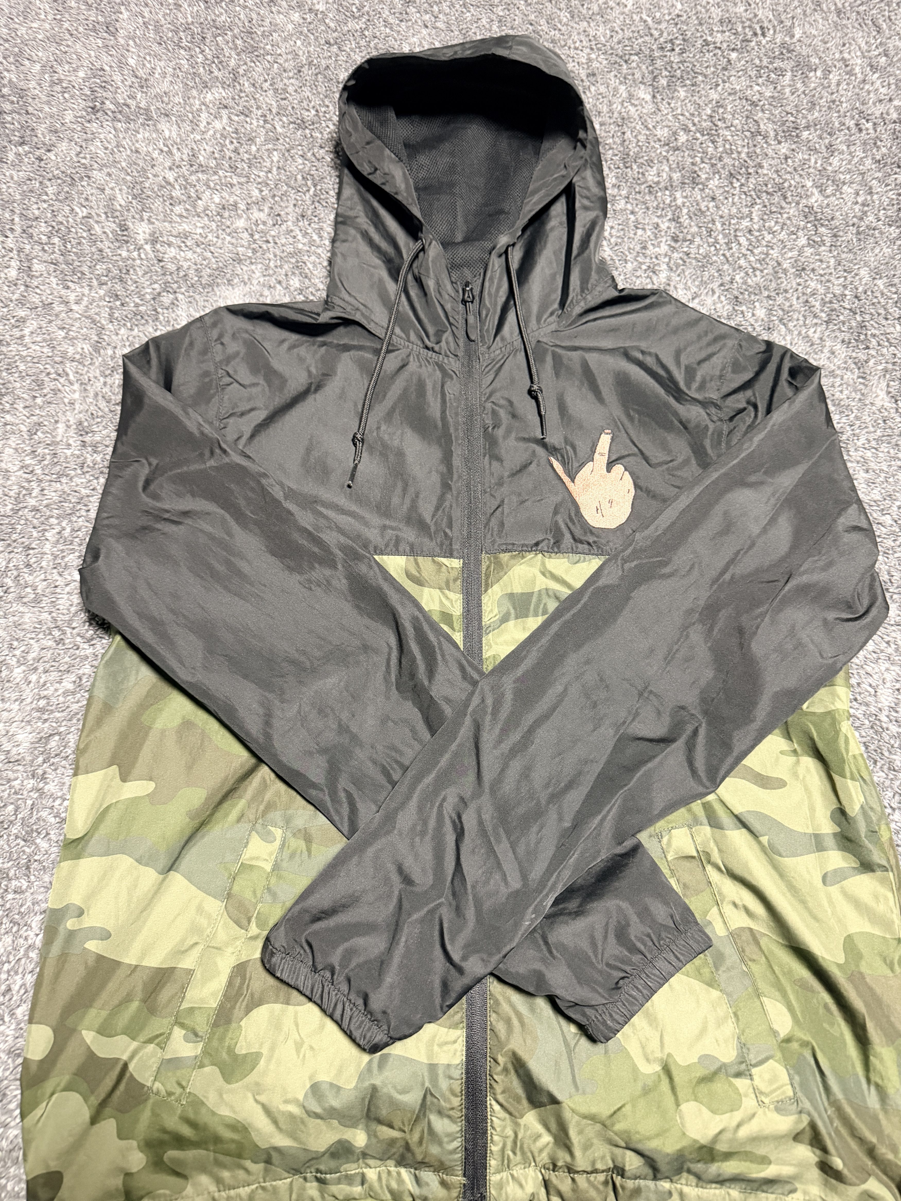 G59 Records POUYA MIDDLE FINGER CAMO WINDBREAKER (2017) Size US S / EU 44-46 / 1 - 1 Thumbnail