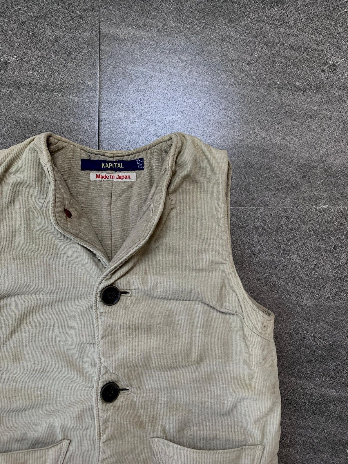 Kapital Puffer Corduroy Vest Size US XS / EU 42 / 0 - 3 Thumbnail