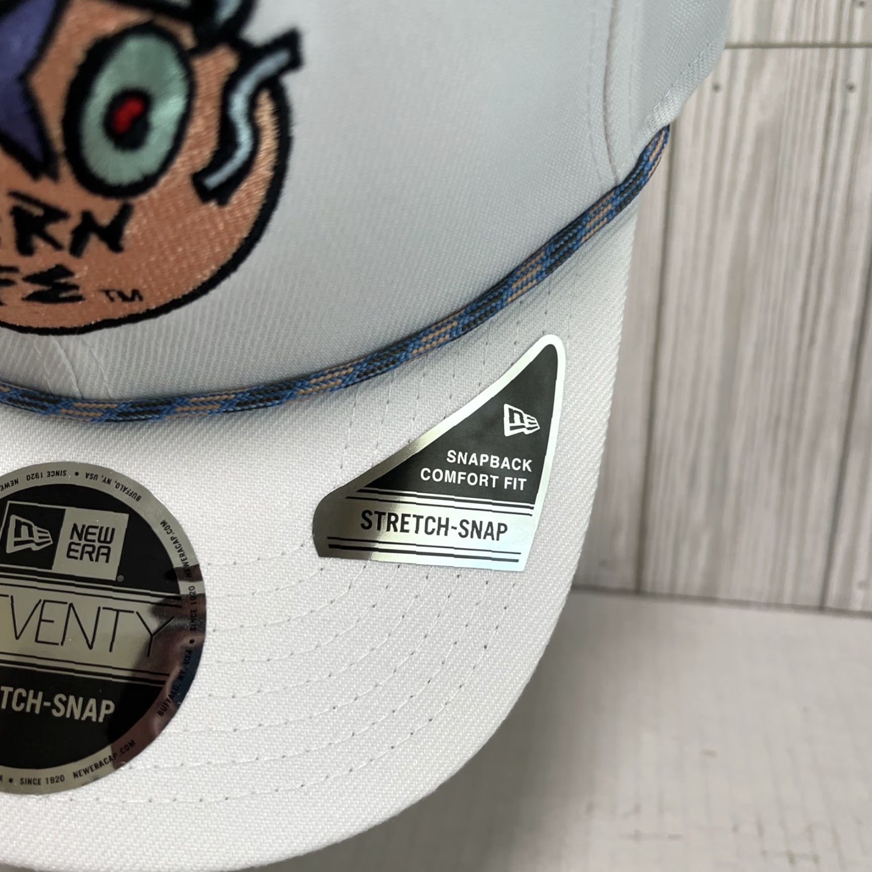 New Era New Era Rockos Modern Life Hat Cap Snap Back Rope 9Seventy Retro White Nickelodeon Classic Adjustable Breathable One Size Men Cap Hat Size ONE SIZE - 7 Thumbnail