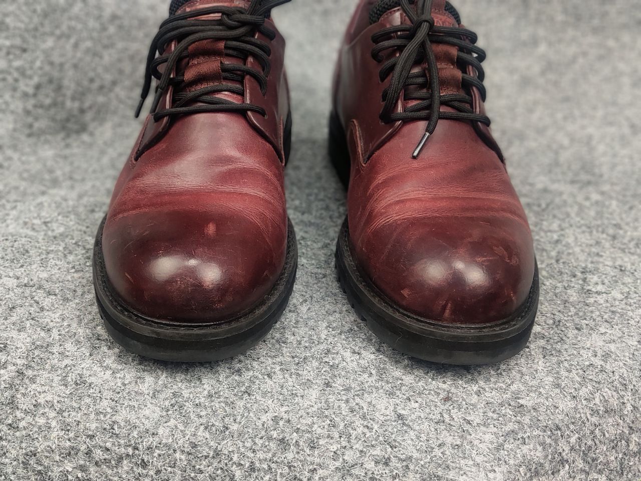G-Star G Star Raw Dark Burgundy Leather Derby Shoes Avant Garde Size US 11 / EU 44 - 6 Thumbnail