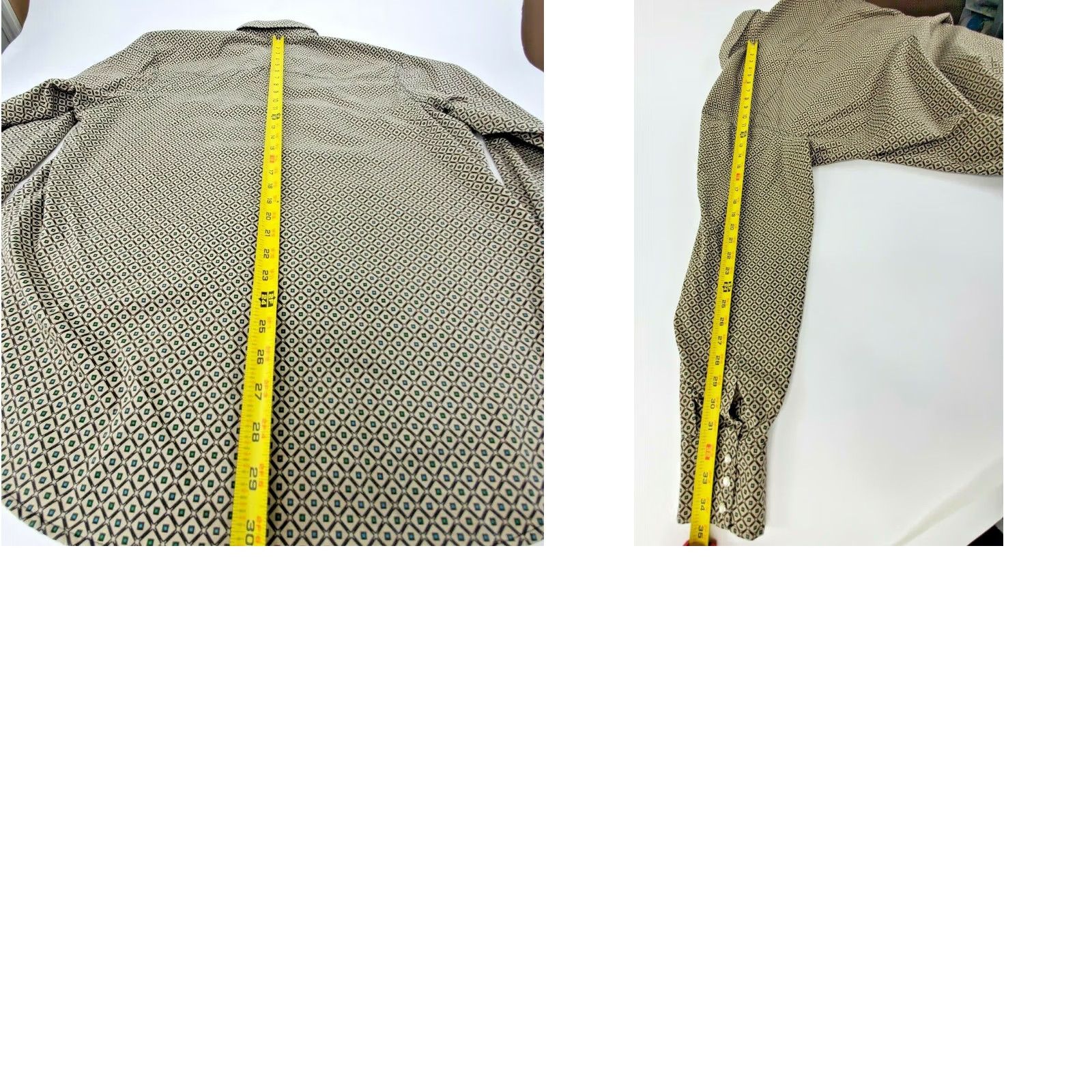Wrangler VINTAGE Wrangler Wrancher Long Sleeve Western Shirt Men XL Geometric Green Brown Size US XL / EU 56 / 4 - 8 Thumbnail