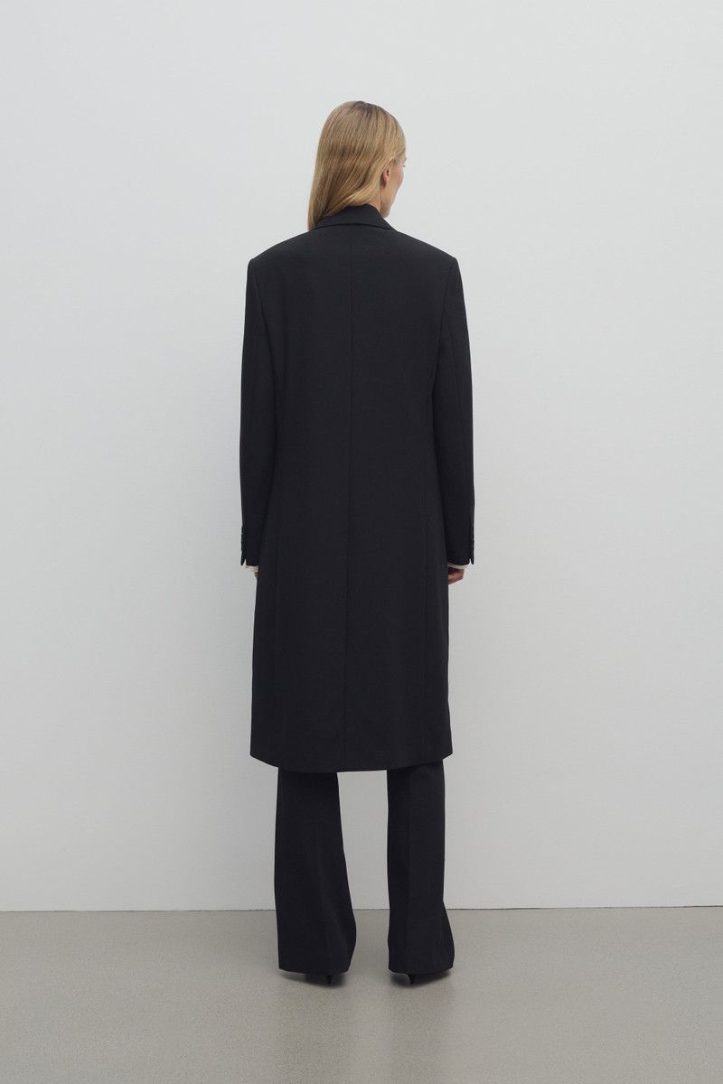 Saint Laurent Paris o1bcso1str1225 Manteau Double Double Ouvrable in Black Size M / US 6-8 / IT 42-44 - 5 Thumbnail