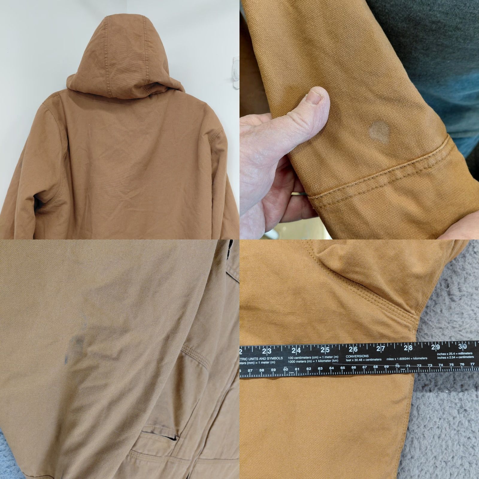 Dickies Dickies Jacket Men's XXL TALL Khaki Canvas Sherpa Lined Workwear Brown Read measurements in pics Read Size US XXL / EU 58 / 5 - 8 Thumbnail