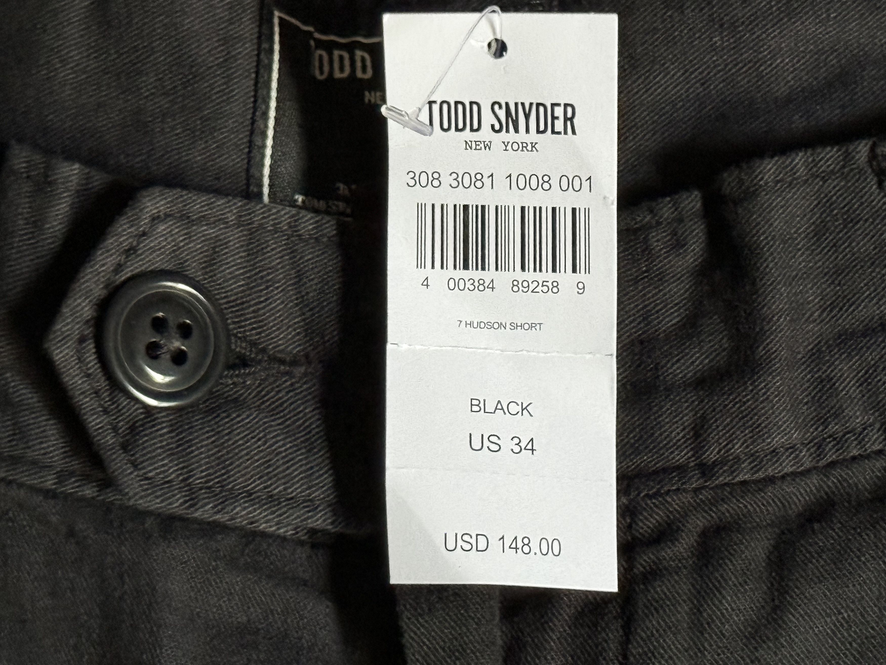 Todd Snyder Todd Snyder 7" Cotton-Linen Hudson Short BLACK $148 34" Size US 34 / EU 50 - 5 Thumbnail