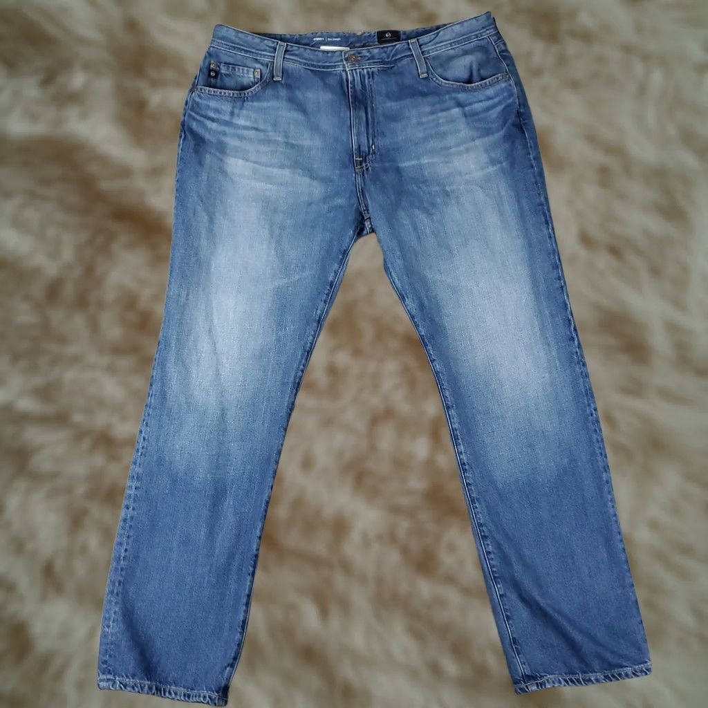 Vintage AG Adriano Goldschmied The Everett Jeans Mens 40x32 Blue Slim Straight Denim 5-Pocket Regular Rise Size US 40 / EU 56 - 1 Thumbnail