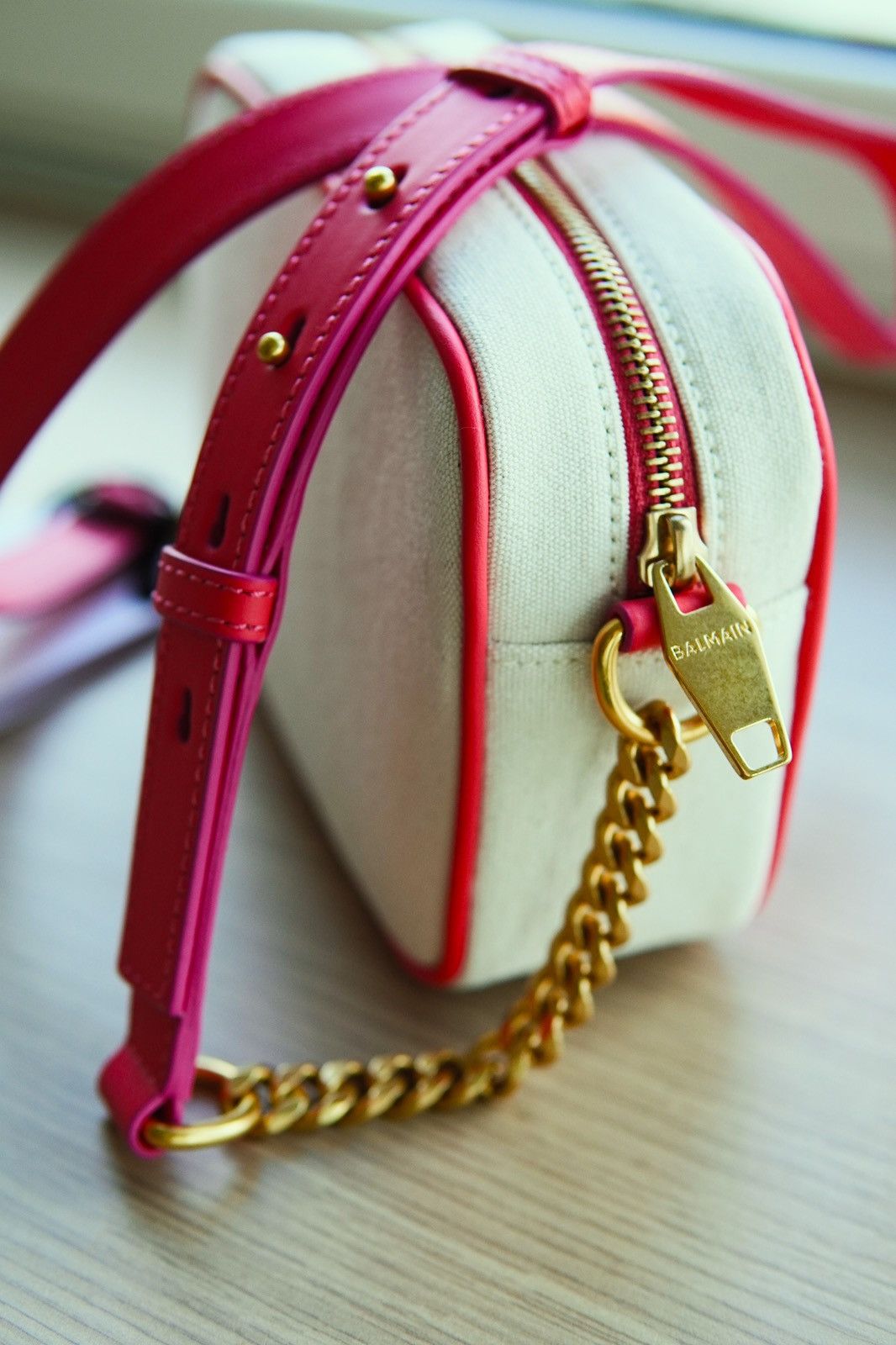 Balmain Balmain B-Army Mini Bag – Canvas & Pink – New with Tags Size ONE SIZE - 6 Thumbnail