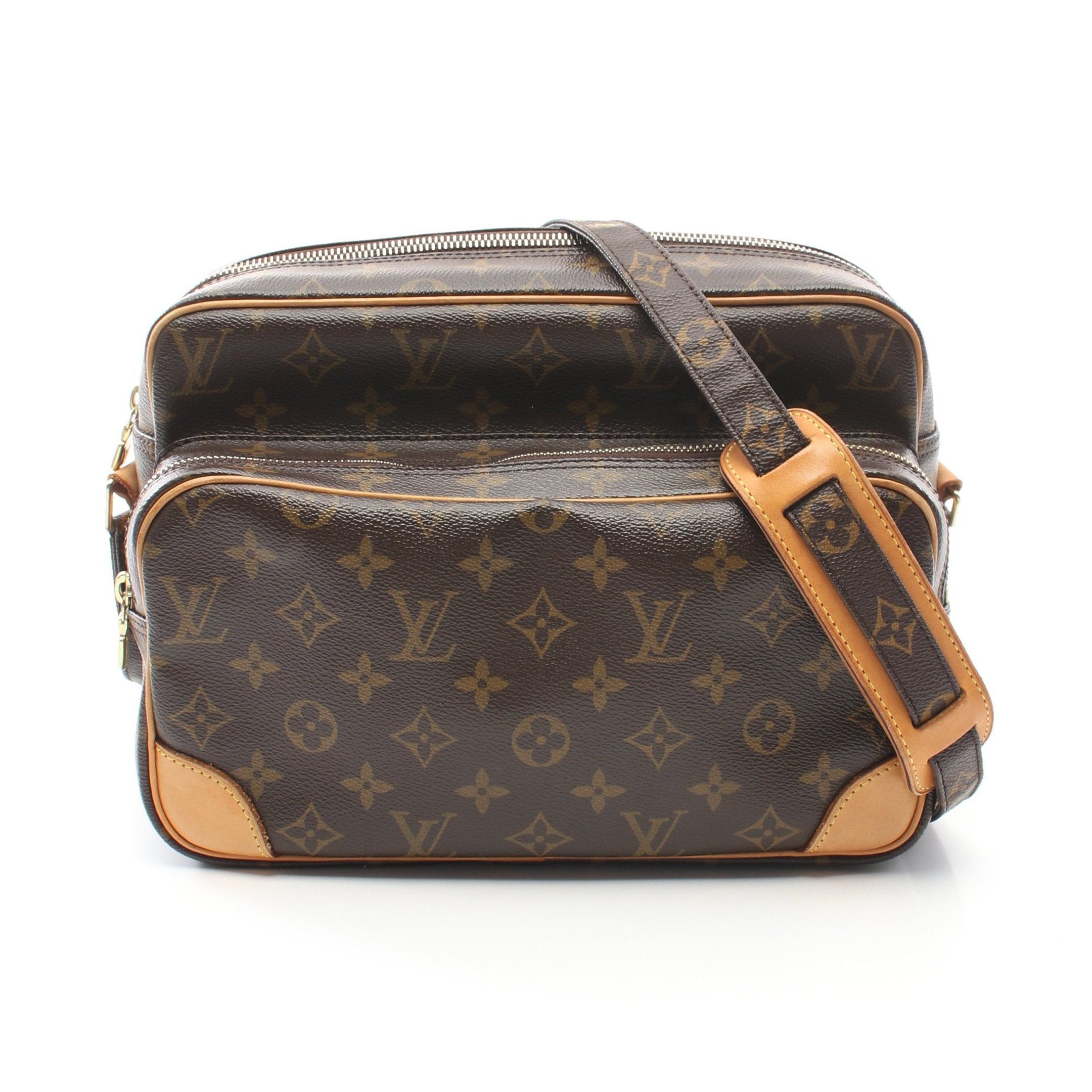 Louis Vuitton Louis Vuitton Nil Monogram Shoulder Bag Leather Brown Size ONE SIZE - 1 Thumbnail