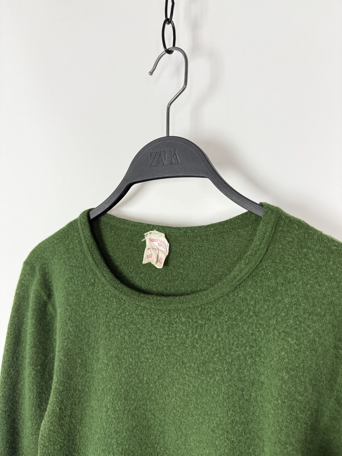 Vintage 1970s Vintage Angoraba Green Wool Blend Thermal Undershirt Size US S / EU 44-46 / 1 - 2 Thumbnail
