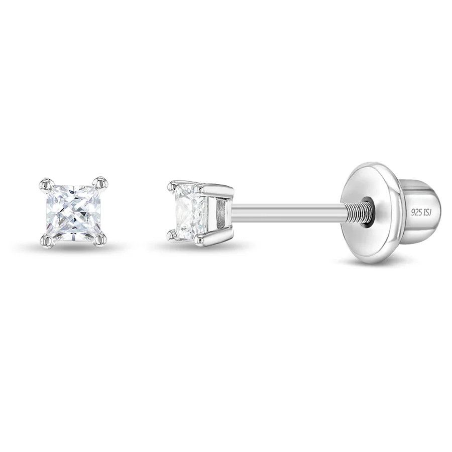 Other My First Princess Solitaire Baby Earrings Size ONE SIZE - 1 Thumbnail