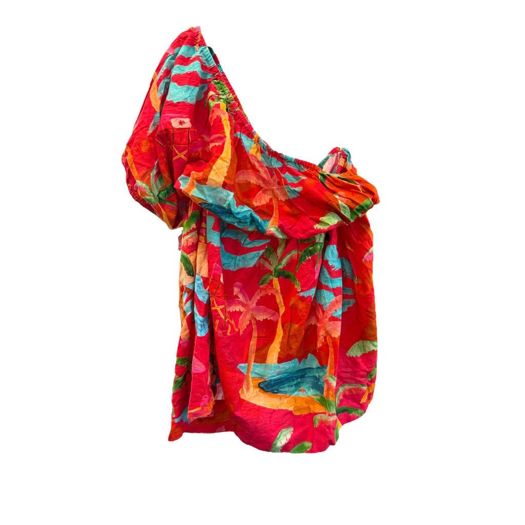 Farm Rio Farm Rio Ipanema One-Shoulder Cut-Out Mini Dress XL Size XL / US 12-14 / IT 48-50 - 2 Thumbnail