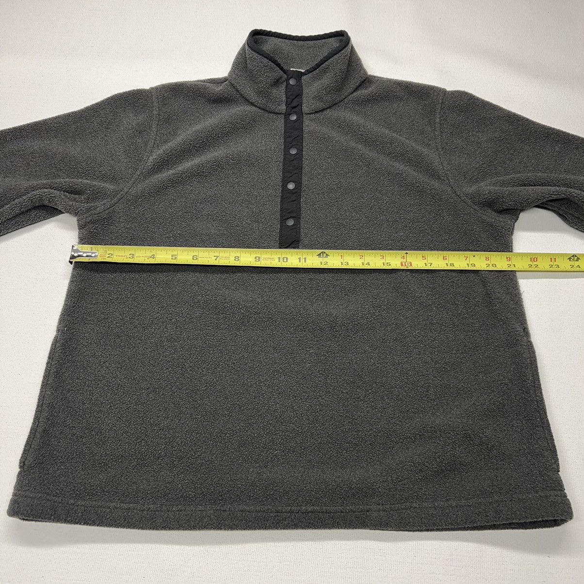 L.L. Bean × Vintage VTG LL Bean Sweater Grey Fleece Pullover Polartec Snap Retro Size S / US 4 / IT 40 - 21 Thumbnail