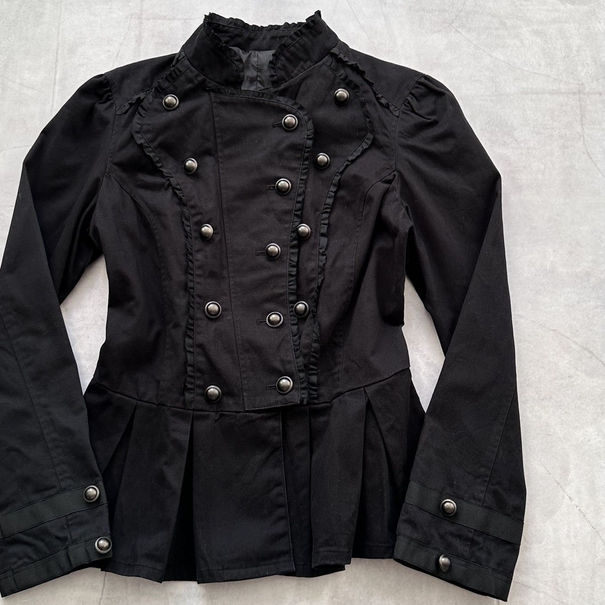 Hysteric Glamour × Undercover 00s Napoleon Military Jacket Gothic Frills PPFM LGB YSL Vibe Size L / US 10 / IT 46 - 2 Thumbnail