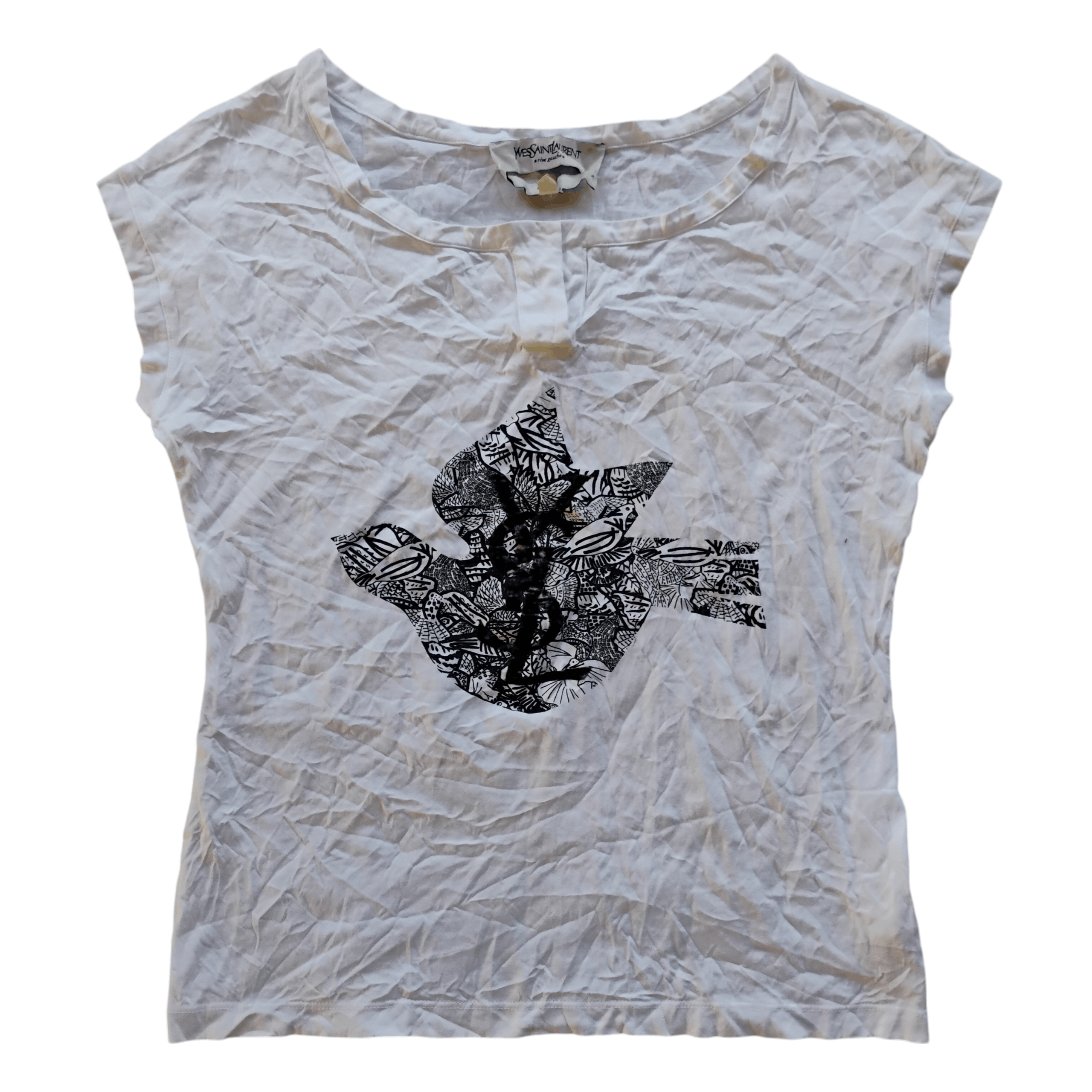 Yves Saint Laurent Yves Saint Laurent Rive Gauche T Shirt Size S / US 4 / IT 40 - 1 Thumbnail