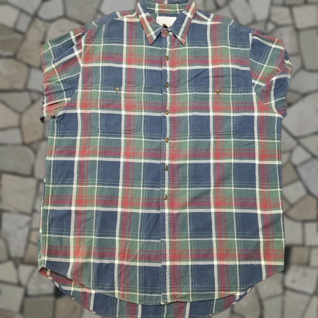 Abercrombie & Fitch VINTAGE Abercrombie & Fitch Mens Large Big Shirt Oversized Flannel Button Up Plaid Size US L / EU 52-54 / 3 - 1 Thumbnail
