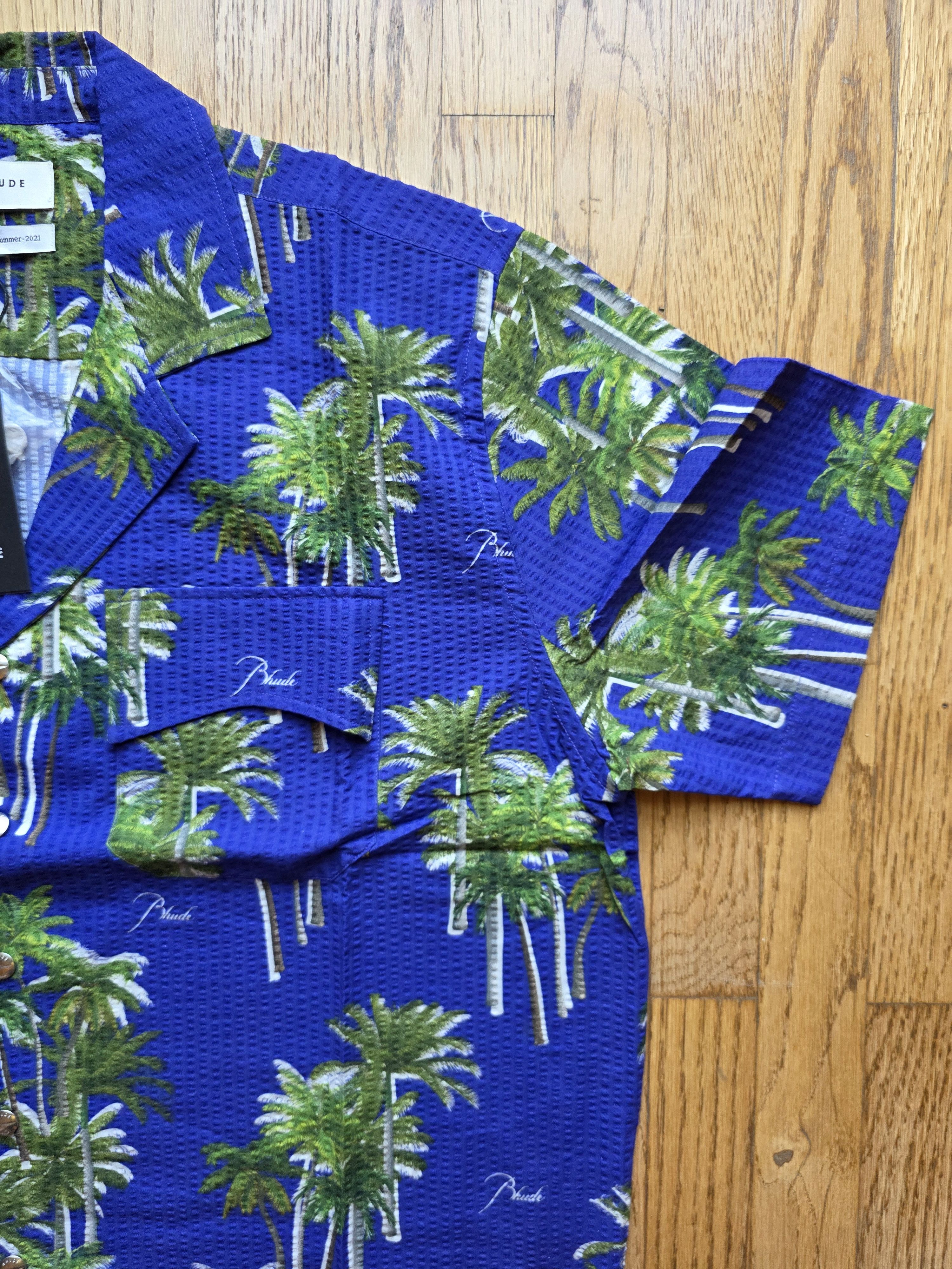 Rhude Rhude Printed Searsucker short sleeved shirt Men Sz M Size US M / EU 48-50 / 2 - 5 Thumbnail