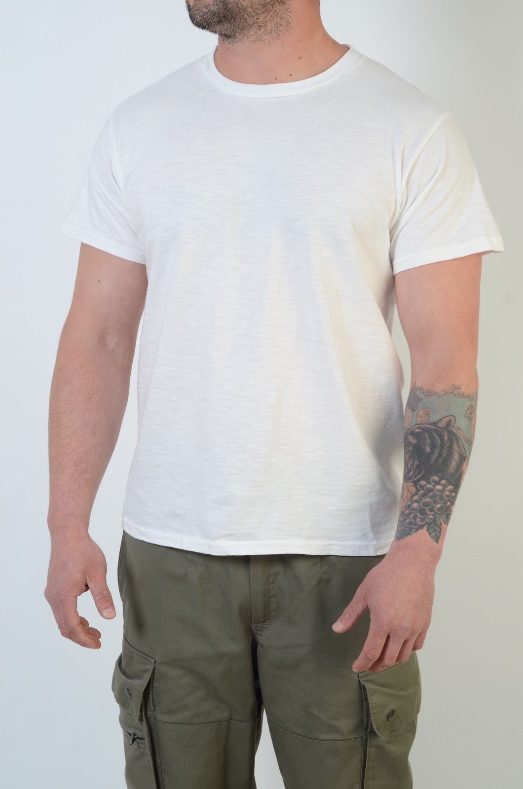Velva Sheen × Vintage Velva Sheen White Slub Tee – Made in USA – Size L Size US L / EU 52-54 / 3 - 1 Thumbnail