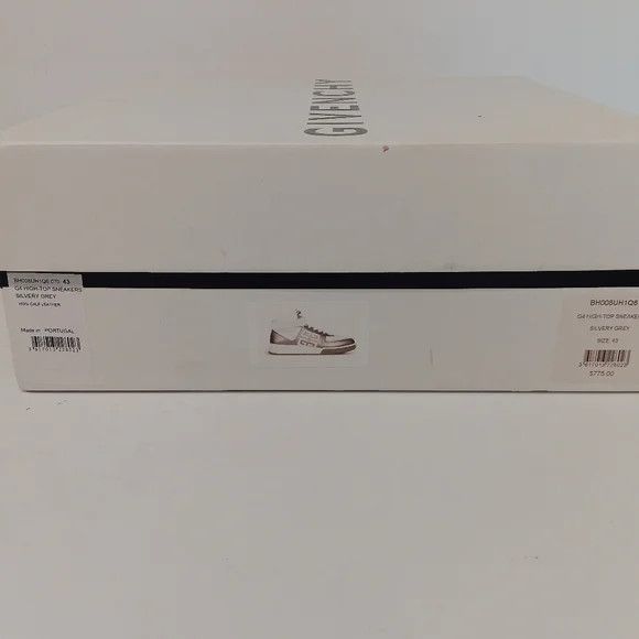 Givenchy GIVENCHY G4 Strapped White Logo High Top Sneakers- EU43/US10 Size US 10 / EU 43 - 14 Thumbnail