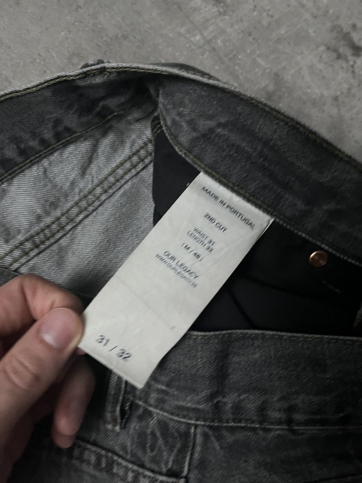 Our Legacy Our Legacy 2nd Cut grey wash denim jeans Size US 31 - 12 Thumbnail