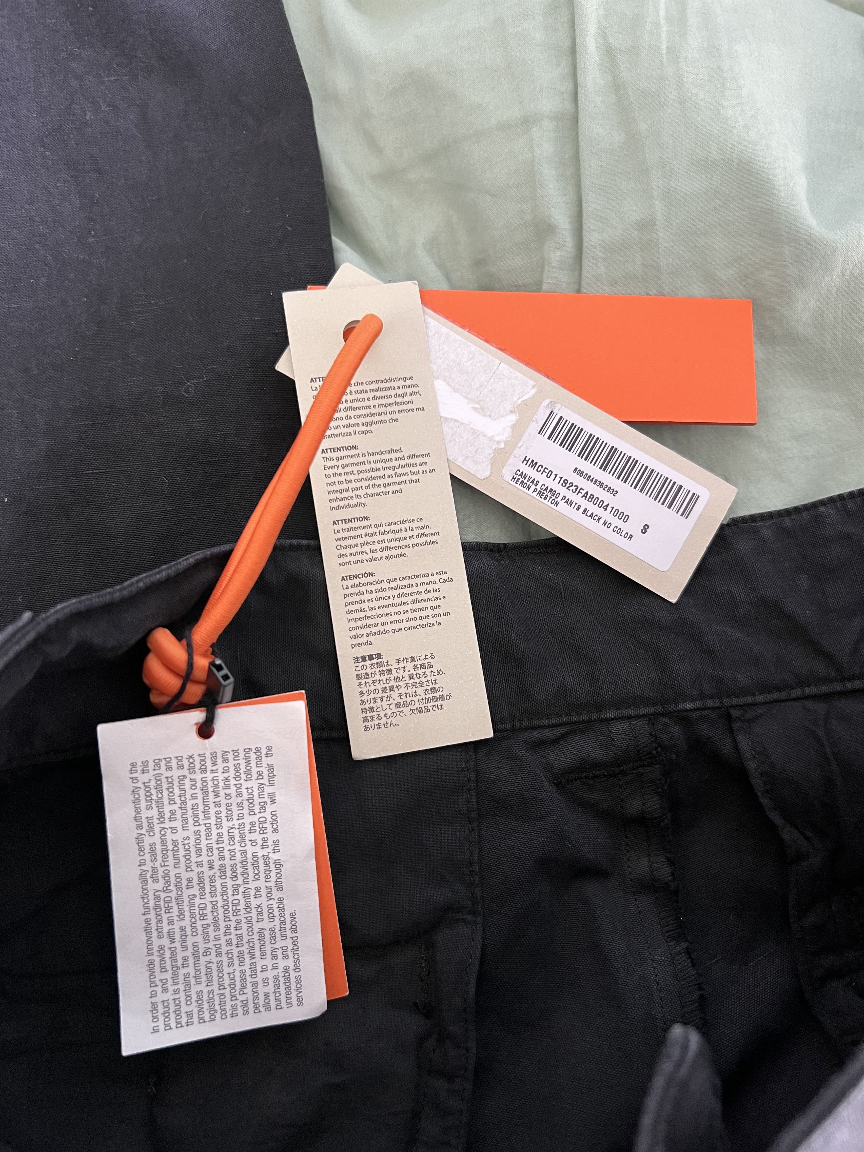 Heron Preston Heron Preston Canvas Cargo Pants in Black Size US 32 / EU 48 - 6 Thumbnail