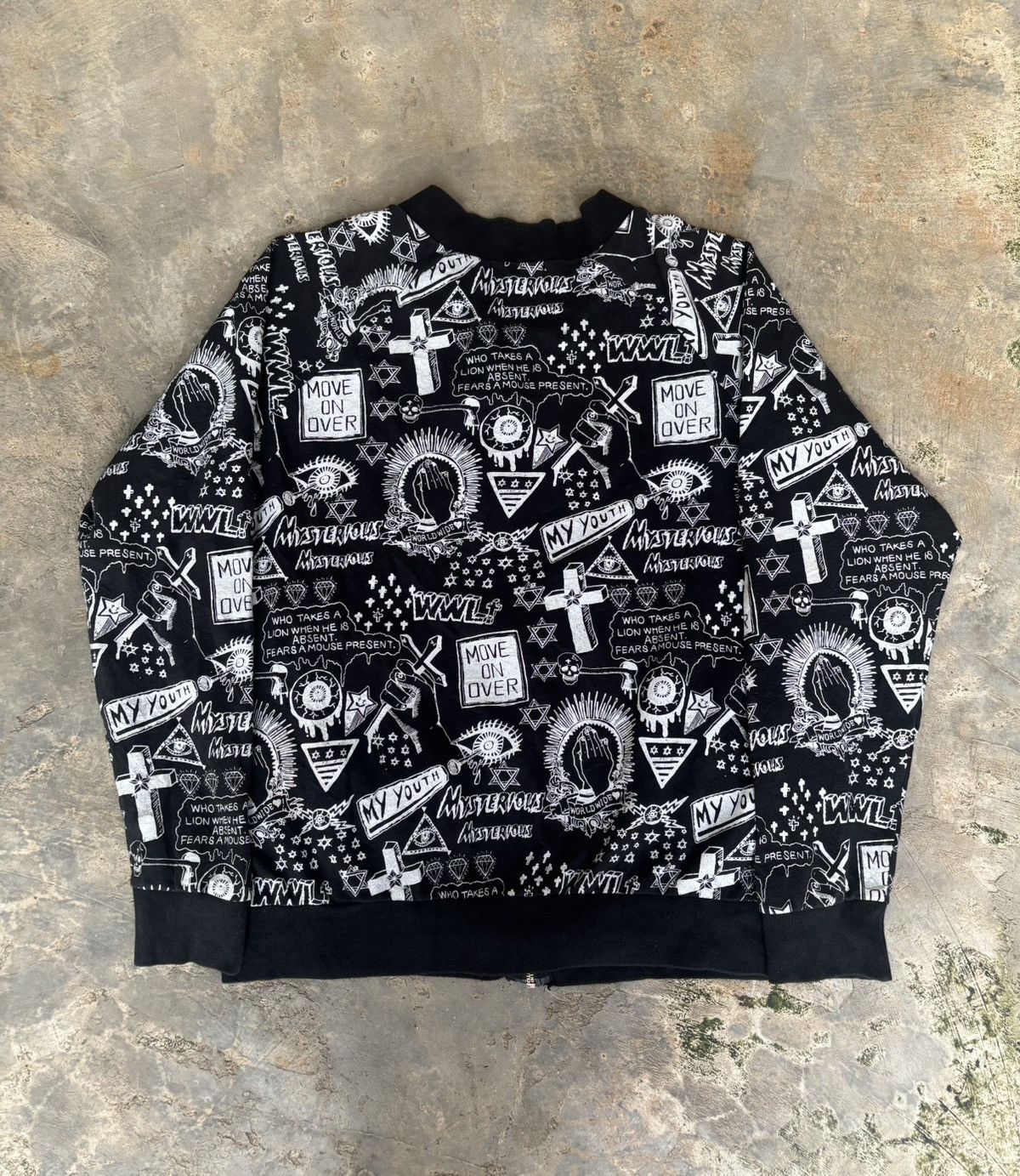 Hysteric Glamour × If Six Was Nine × Japanese Brand Y2k Rock Candy Poem Ifsixwasnine Lgb Style Sweatshirt Size US M / EU 48-50 / 2 - 2 Thumbnail