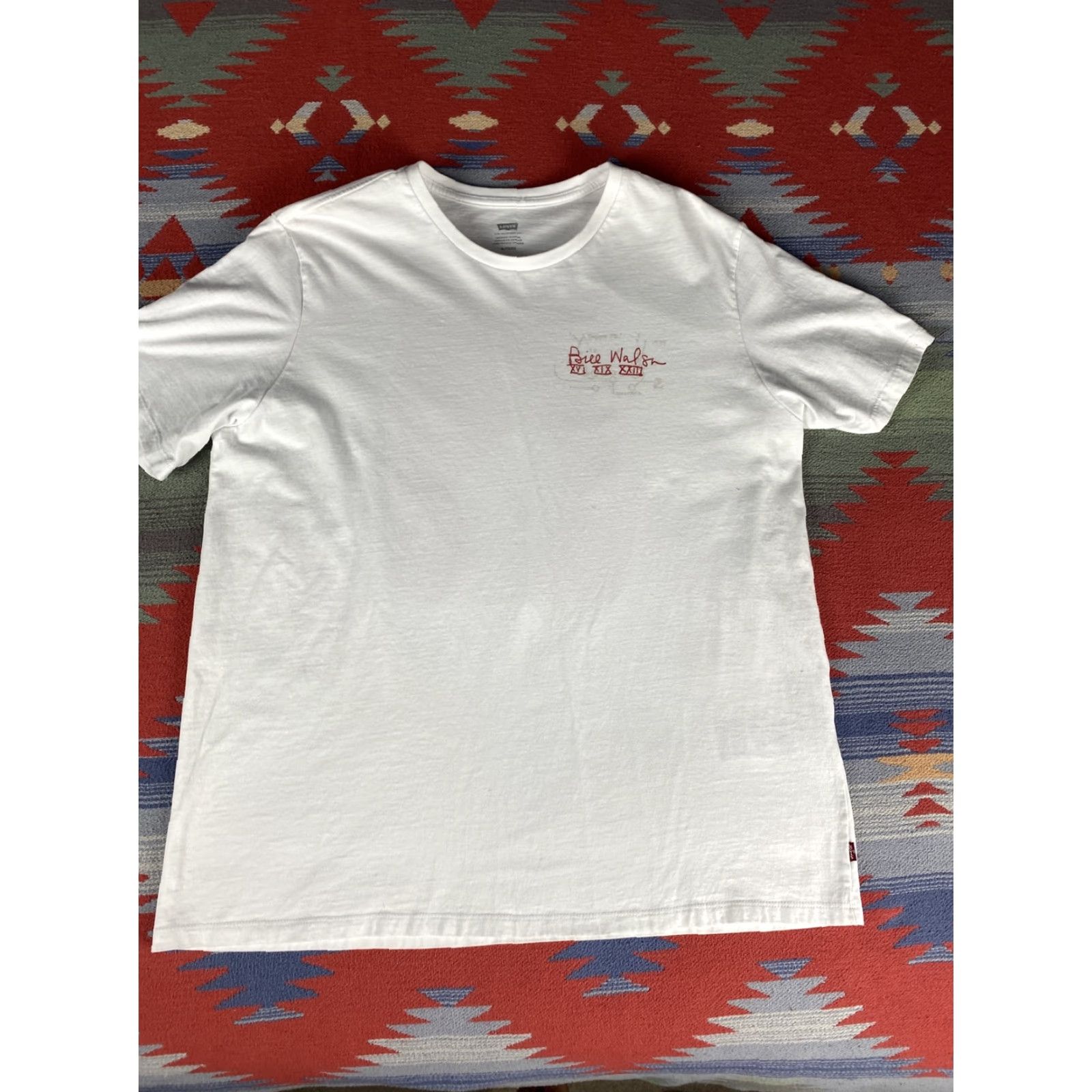 Levi's Levis San Francisco 49ers Bill Walsh “The Catch” T Shirt Mens XL White Size US XL / EU 56 / 4 - 3 Thumbnail