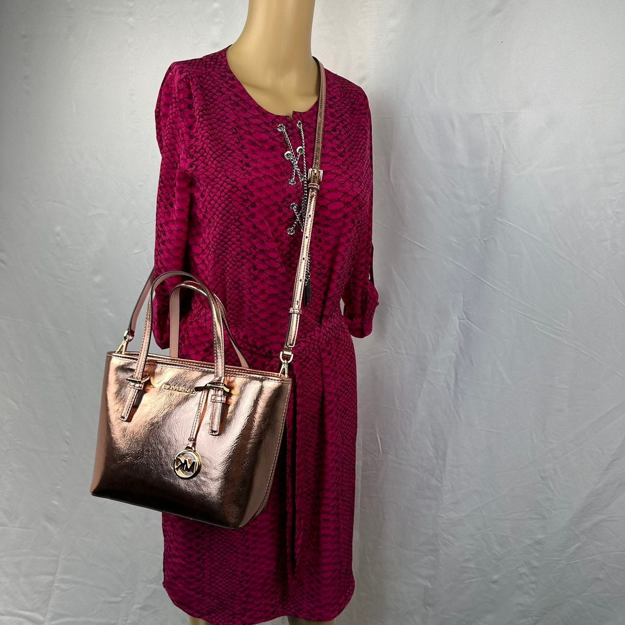 Michael Kors Michael Kors 35H3GTVT0M Jet Set Travel XS Metallic Size ONE SIZE - 2 Thumbnail