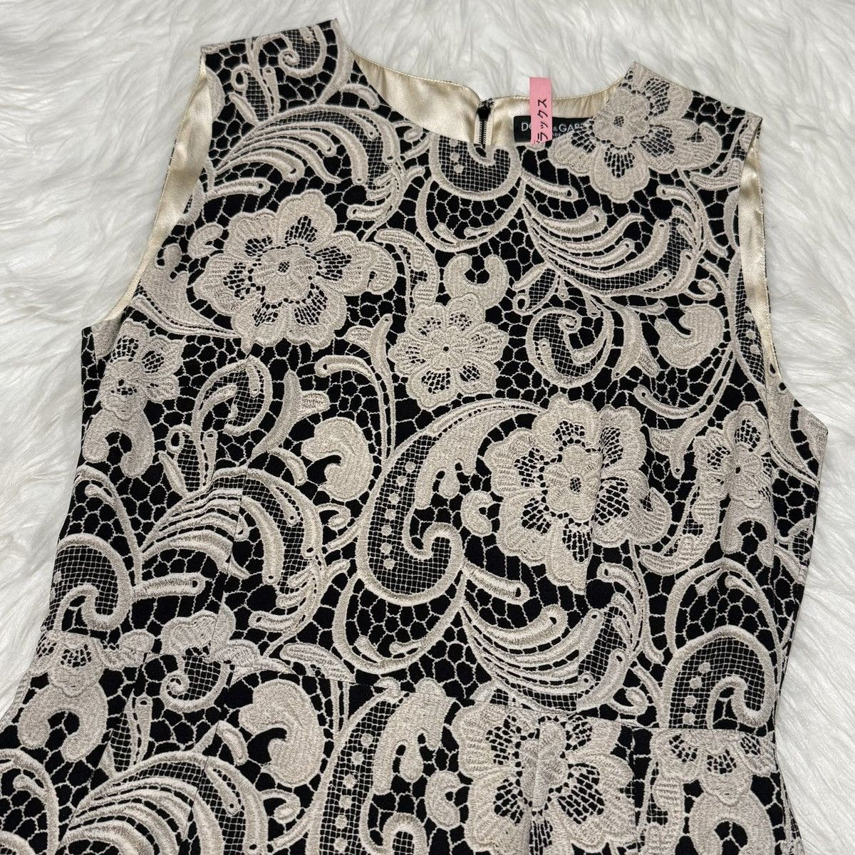 Dolce & Gabbana Authentic Dolce & Gabbana Floral Lace Print Dress 38 Size XS / US 0-2 / IT 36-38 - 8 Thumbnail
