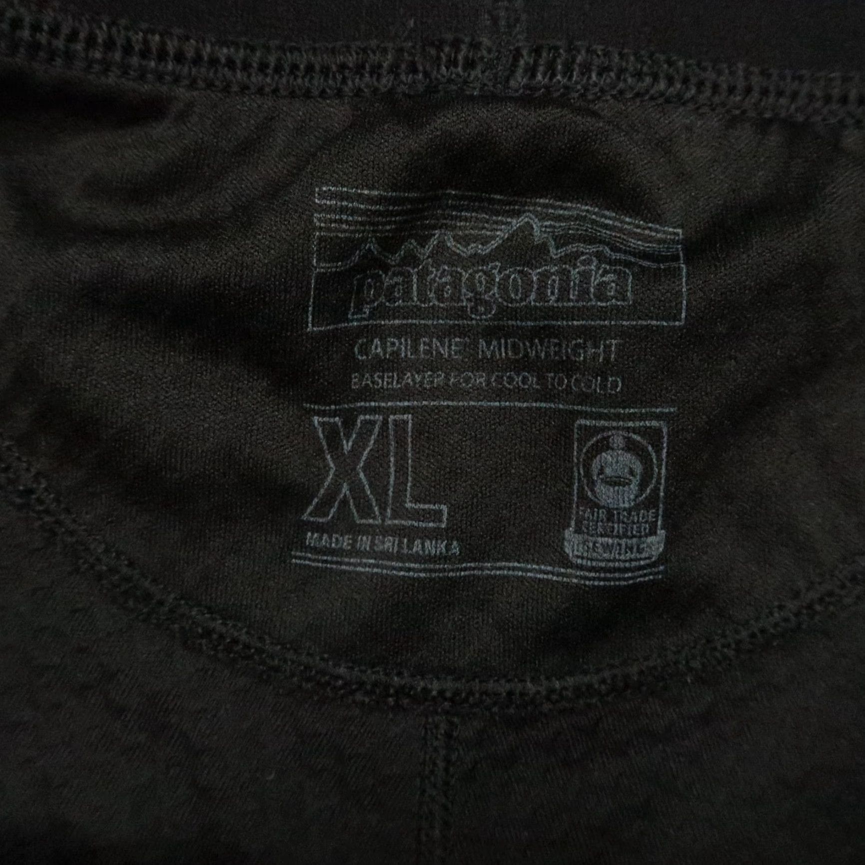 Patagonia Patagonia Pants Mens Extra Large Black Capilene Midweight Bottoms Baselayer XL Size US 36 / EU 52 - 3 Thumbnail