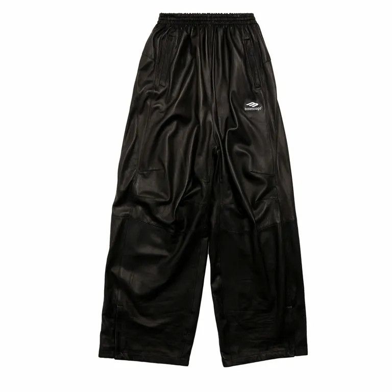 Balenciaga Sporty B Logo Leather Track Pants by Demna Gvasalia Size US 30 / EU 46 - 1 Thumbnail